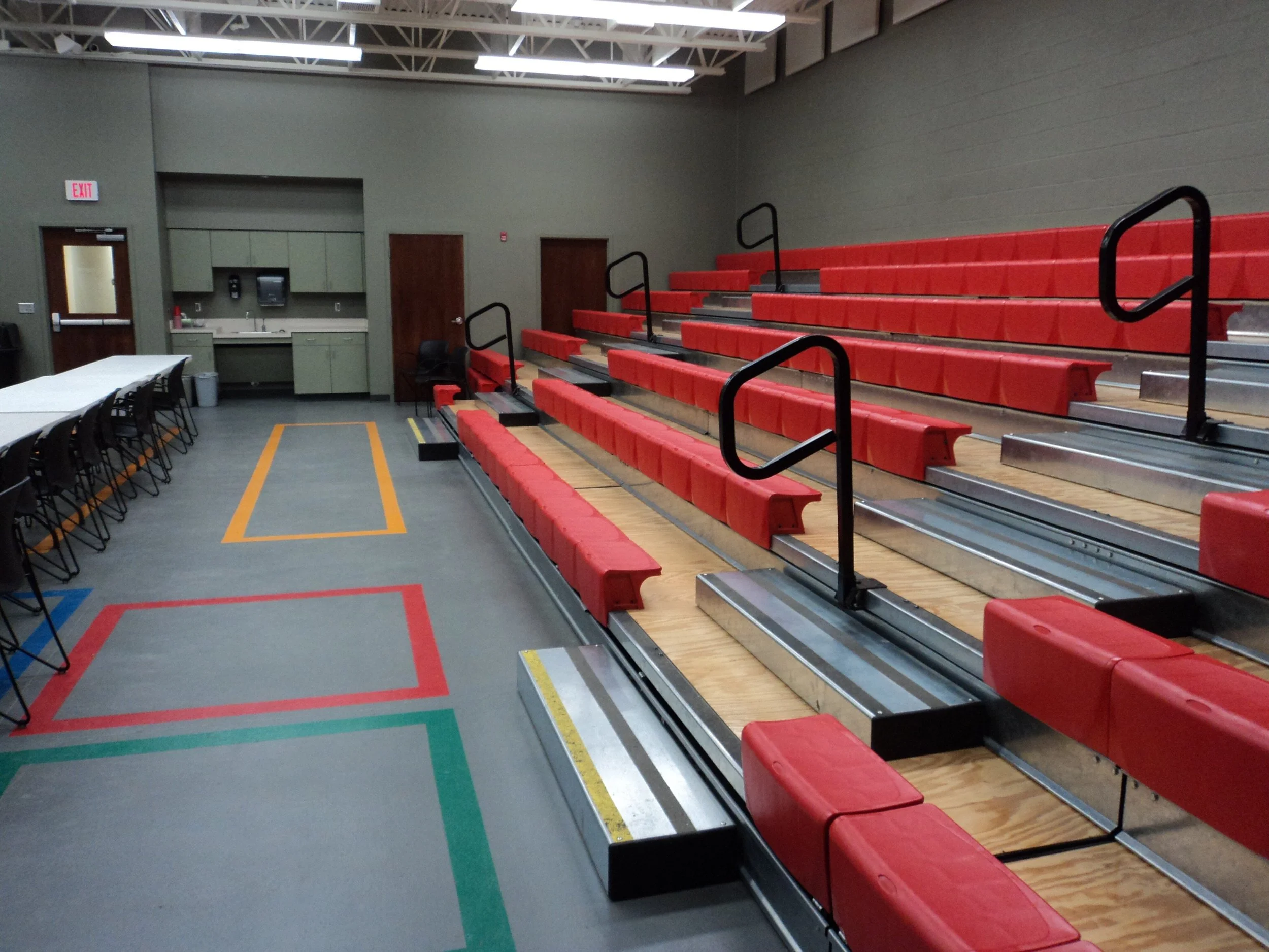 rubbermaid-winfield-kansas-warehouse-PEMB-addition-training-gym-seating