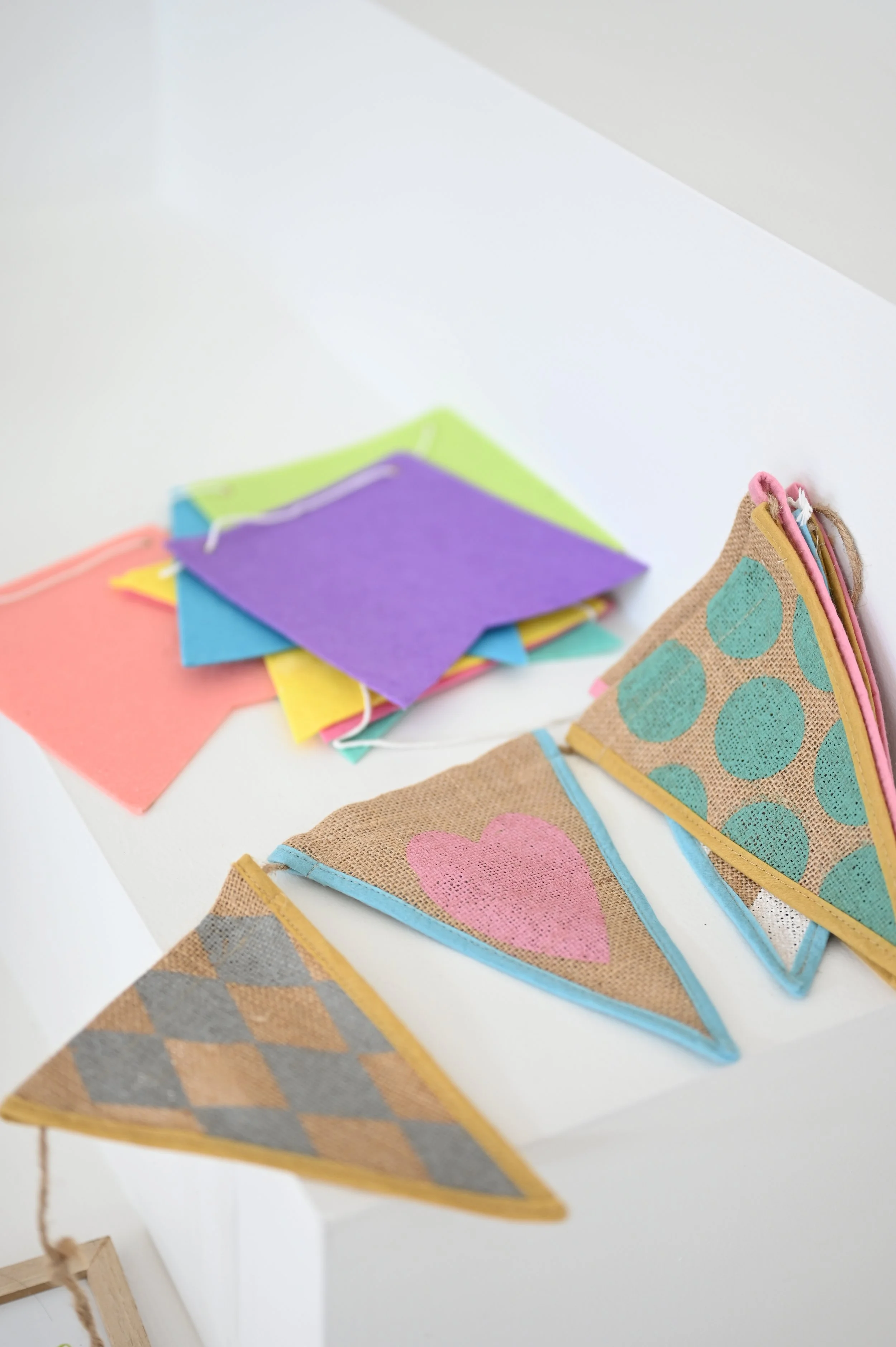 Pastel Burlap Banner