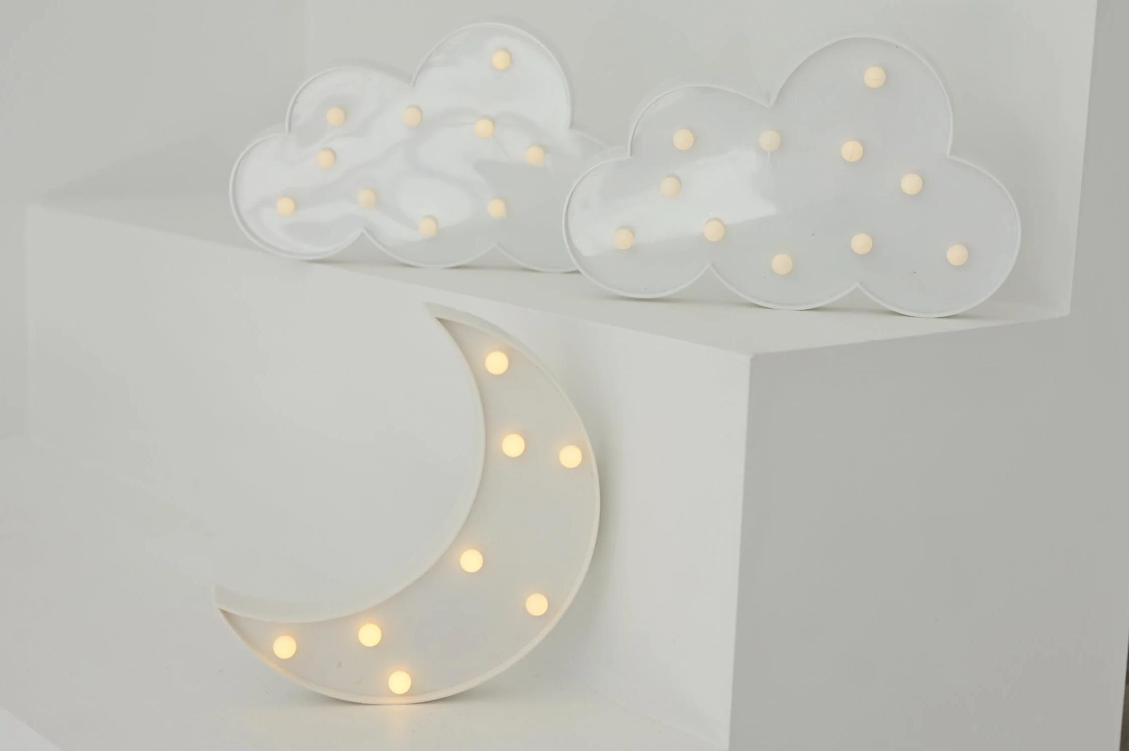 Moon and Clouds Marquee Lights