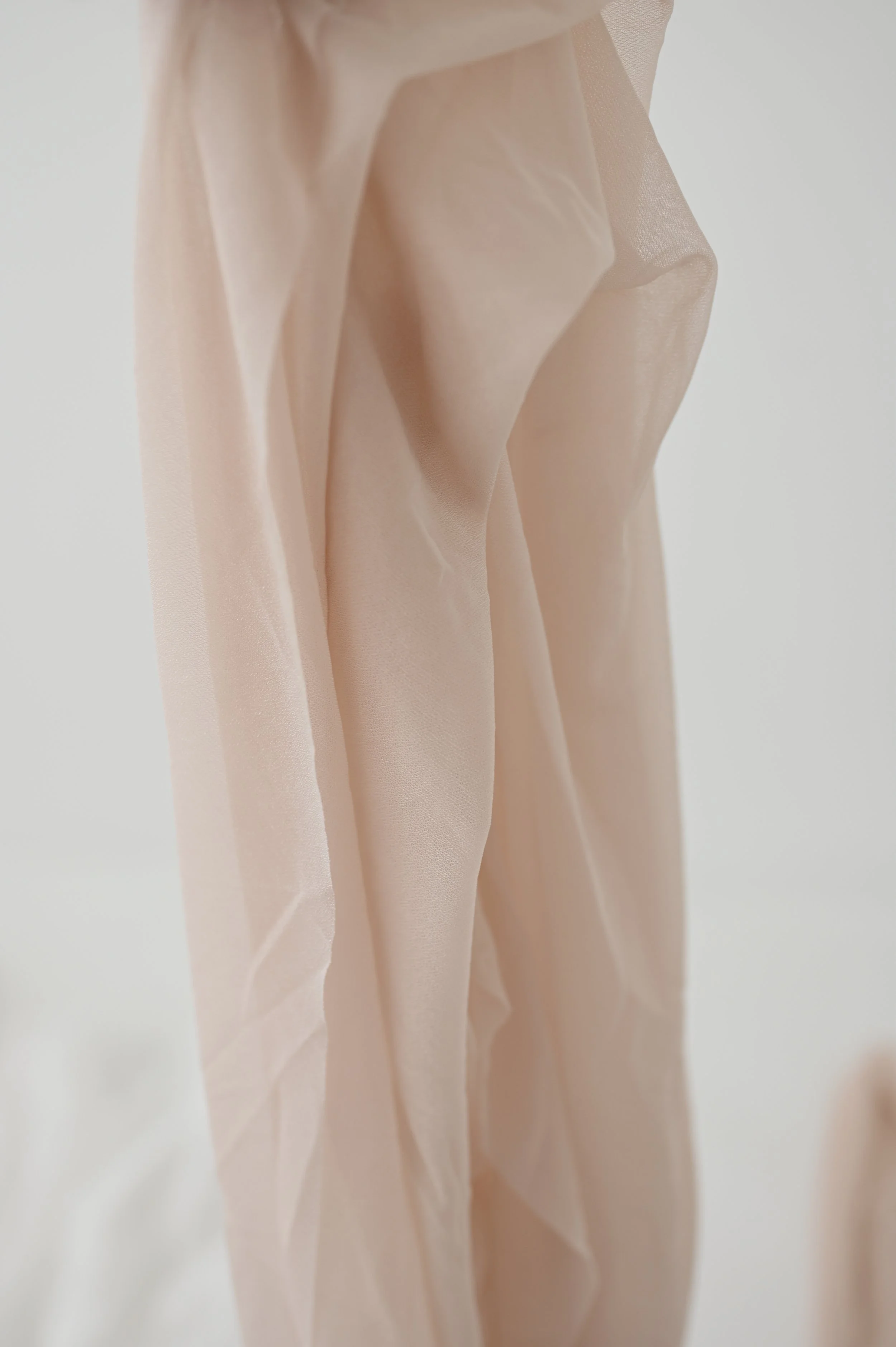 Neutral Beige Tulle Fabric
