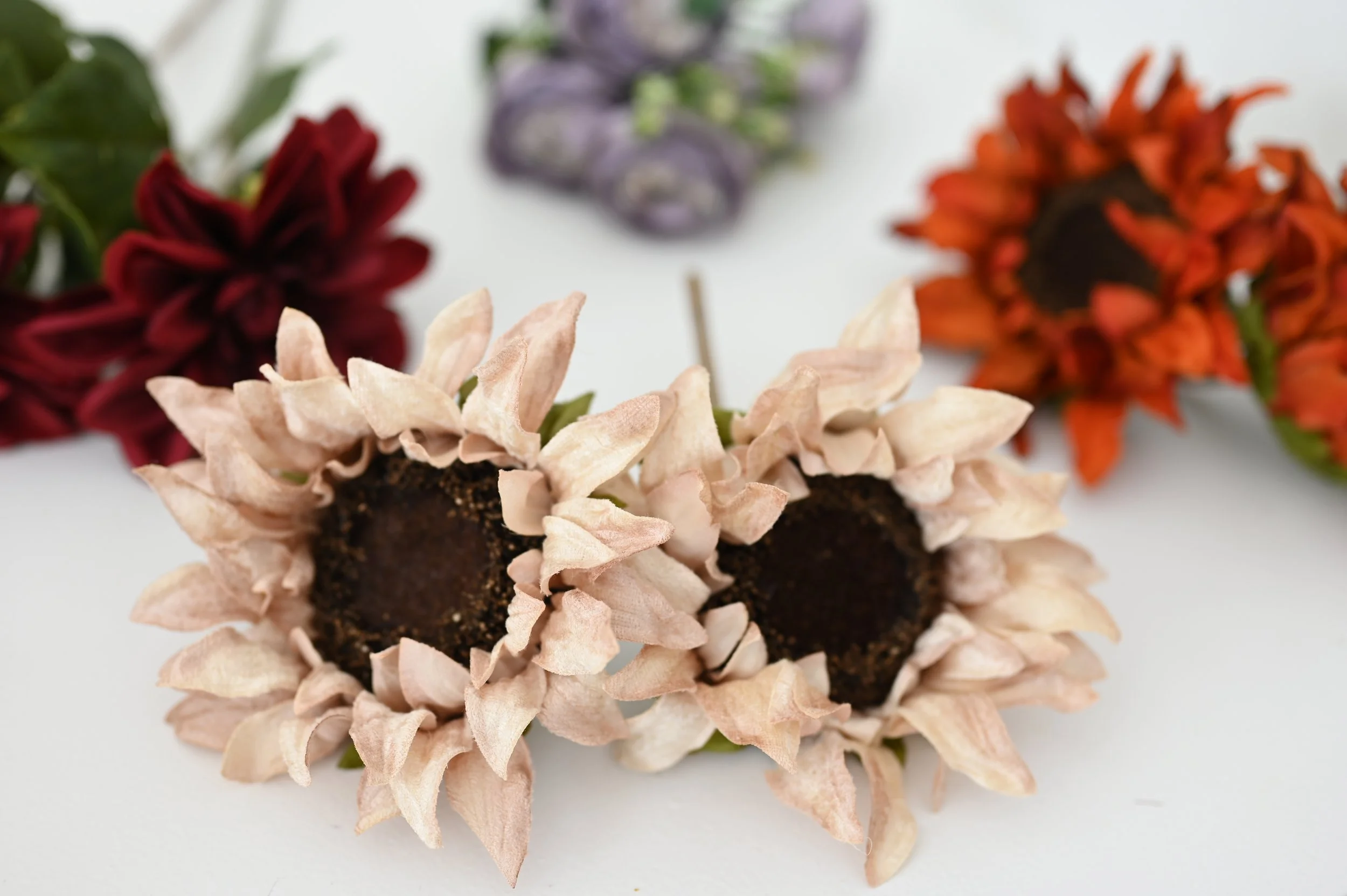 Neutral Blush Sunflowers