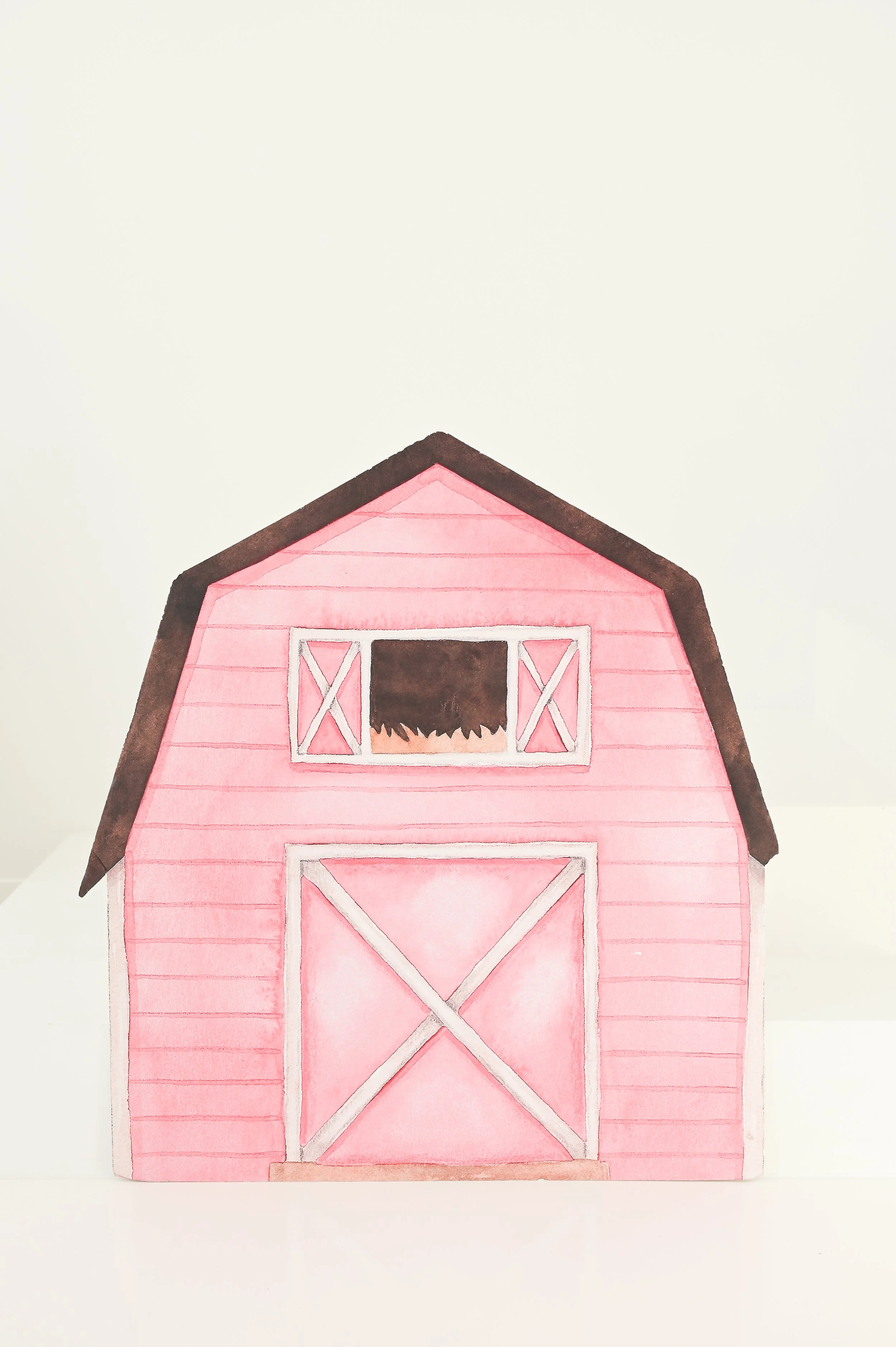 Pink Barn Cut Out