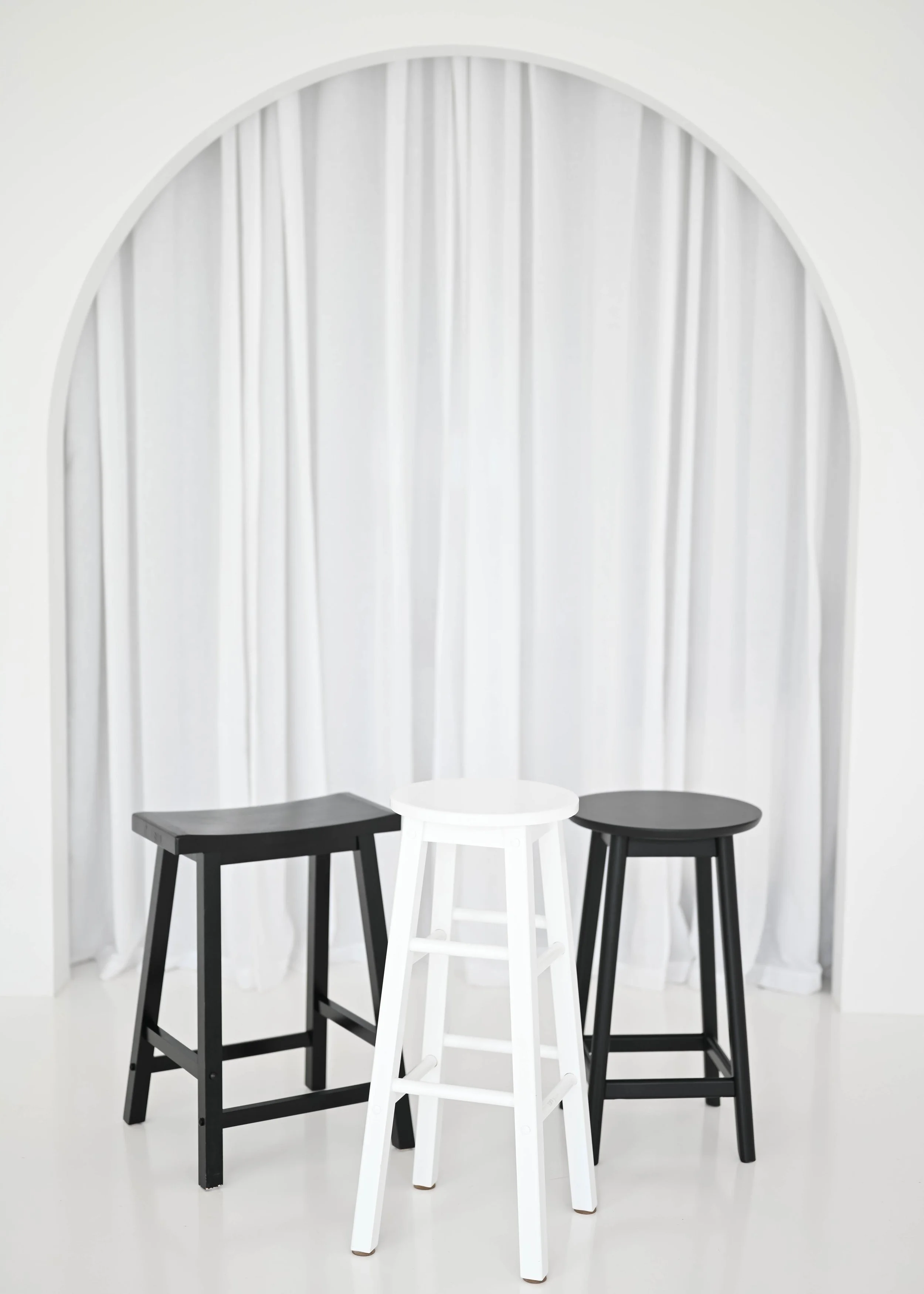 Black and White Stools