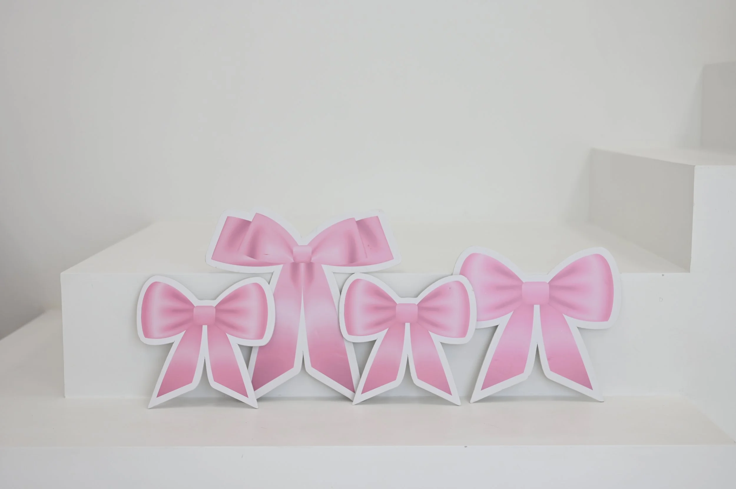 Pink Bows Cut Out 