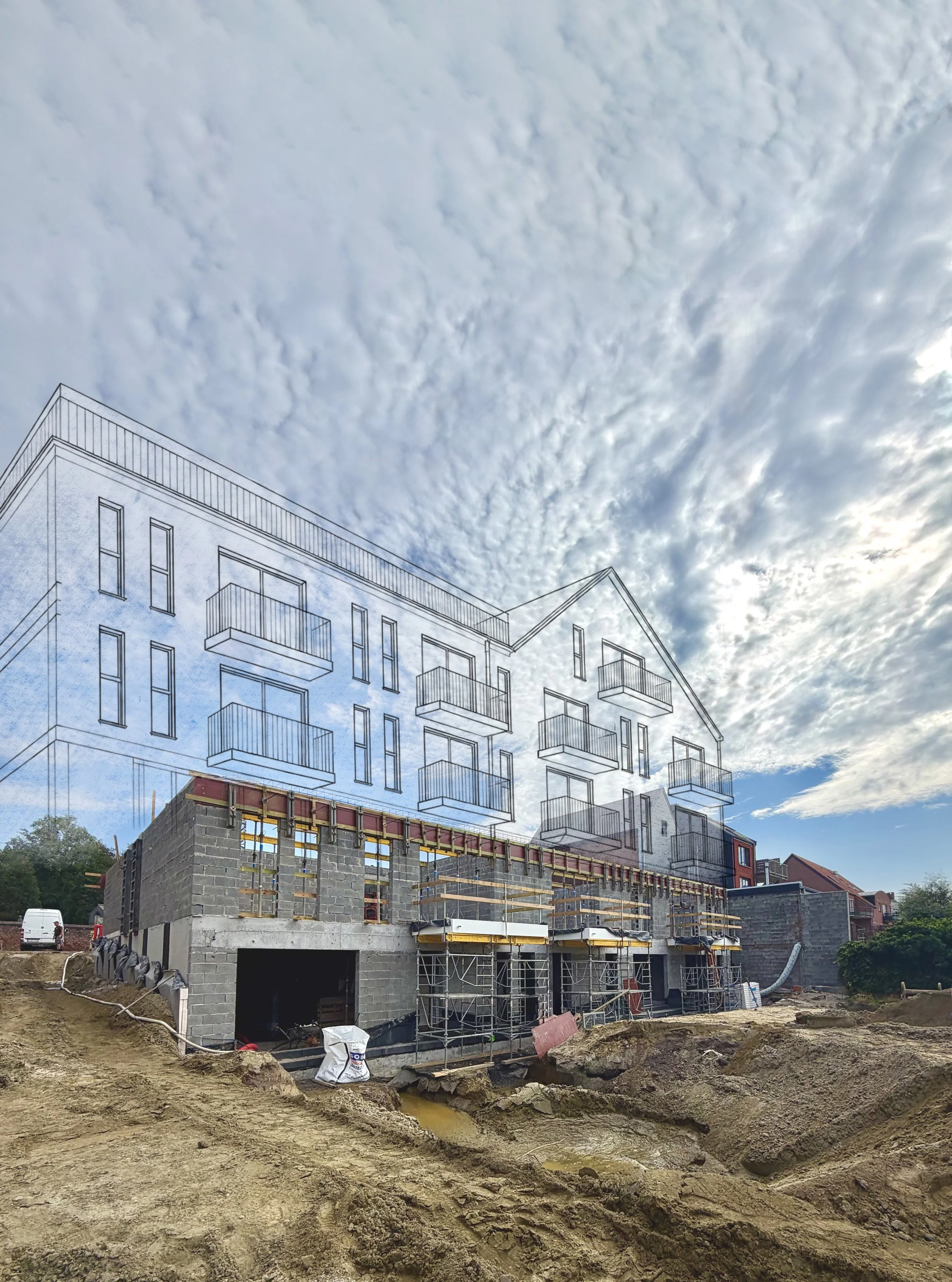 25 appartements QUBE - chantier avec dessin projeté.JPG