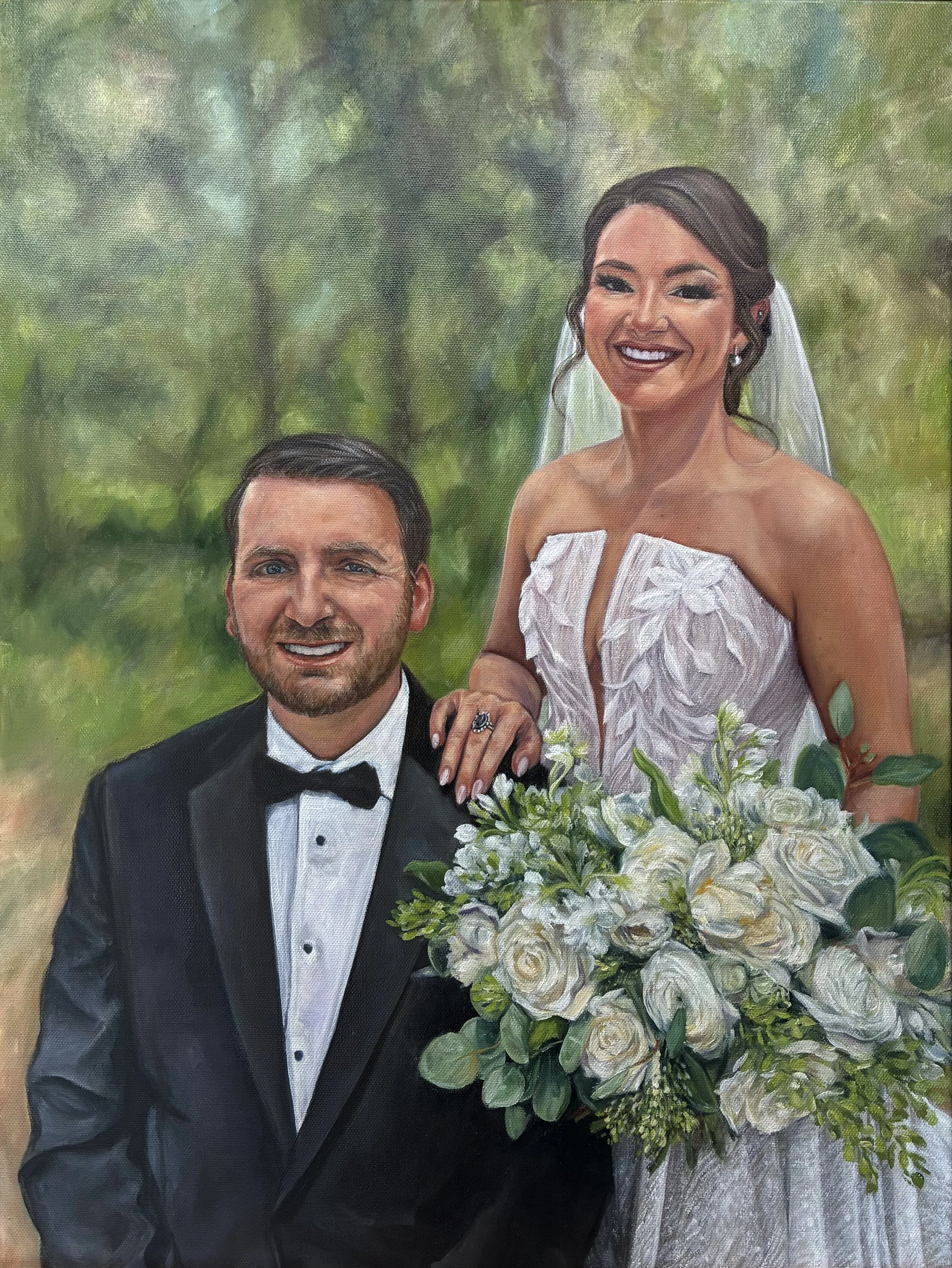 Painted live with studio package, 18”x24”