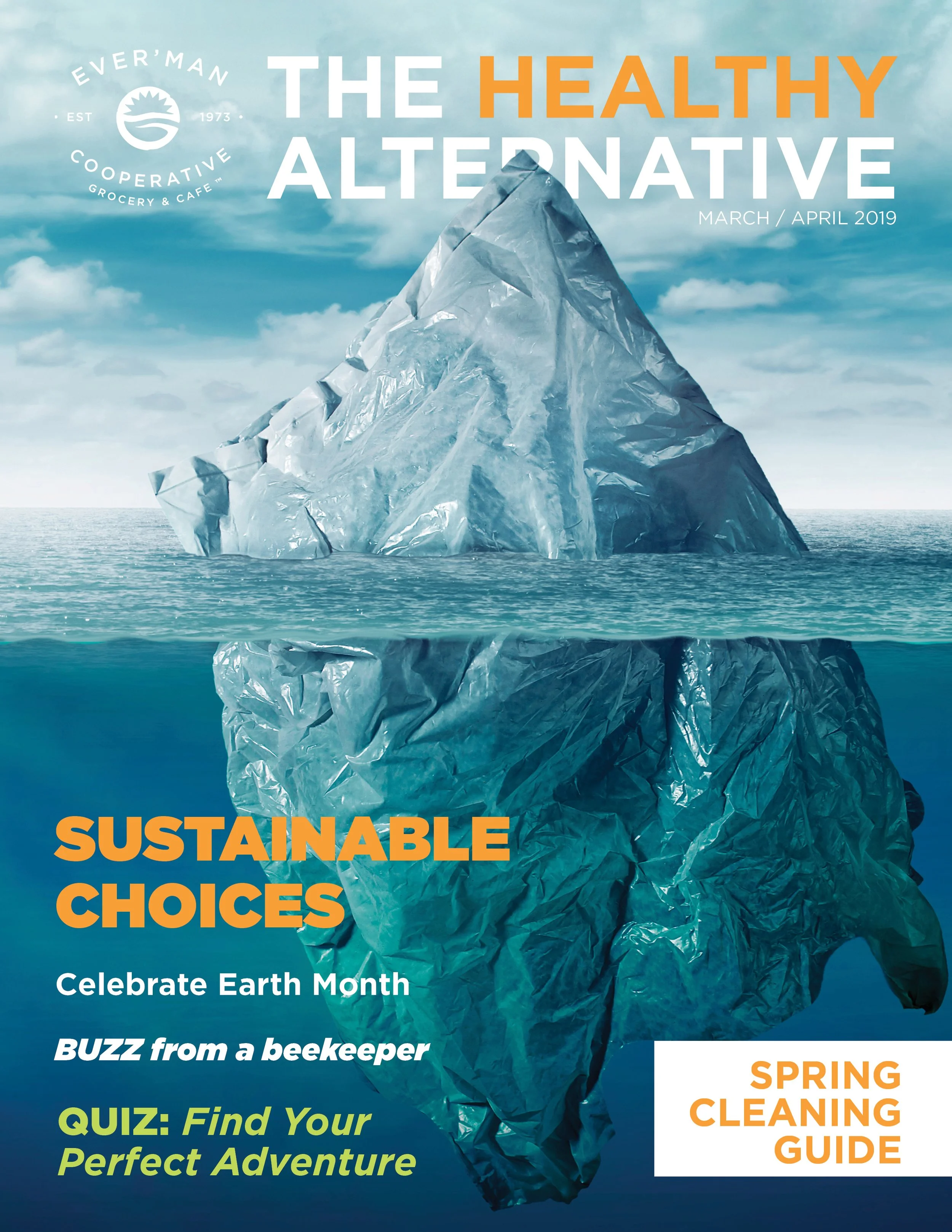 Spring cover design of The Healthy Alternative.