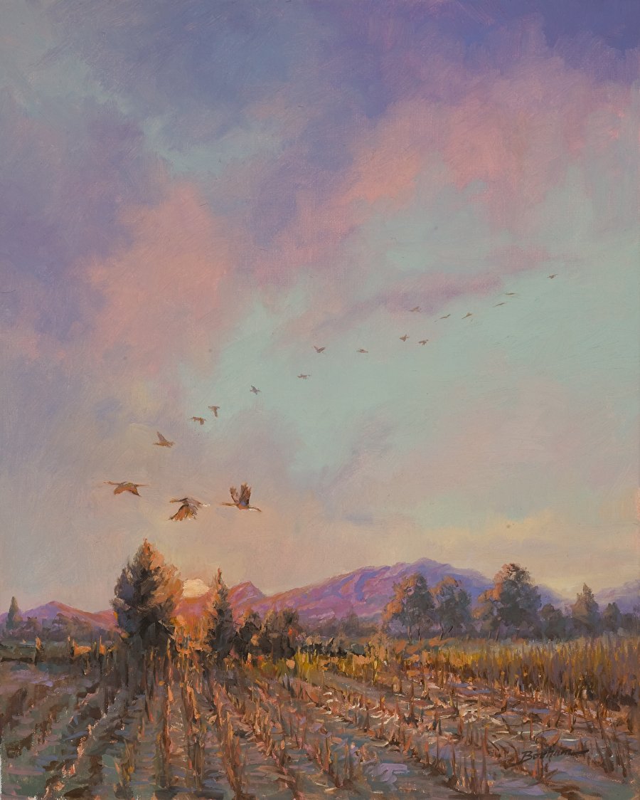 Landscape Painting By Liz Bonham