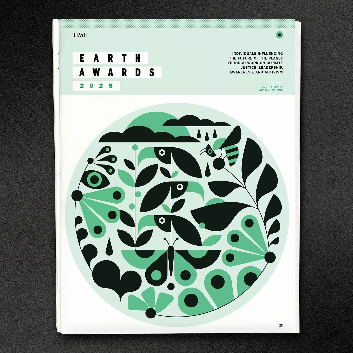 Earth Awards 2025
for @Time
Illustration by Adam G @messymodernism
Flowers portrait by Eric Ryan Anderson @ericryananderson
&mdash;
#graphicdesign #design #magazine #magazinedesign #editorialdesign #creative #printdesign #layoutdesign #artdirection #