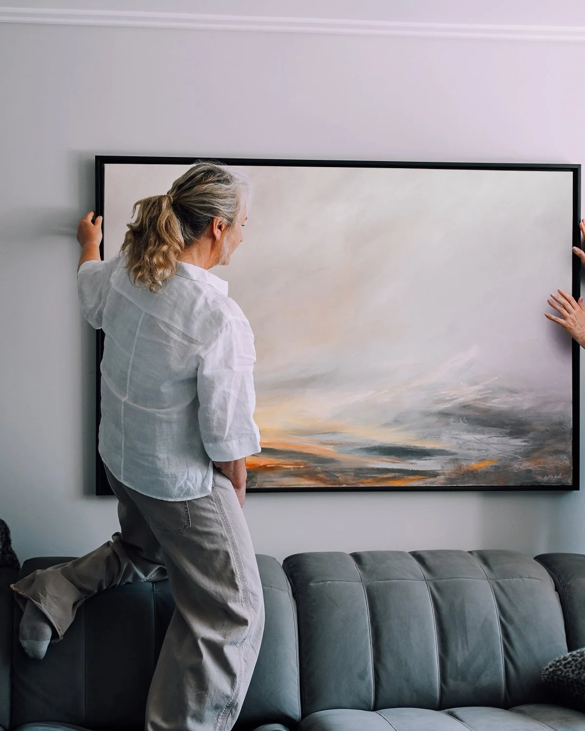 Bringing art right to your door! 

I&rsquo;m here to help find that perfect work for your space. Not many artists do this, but I&rsquo;m passionate about ensuring my work fits and hangs just right in its new home. 

Do you have somewhere in mind? Giv