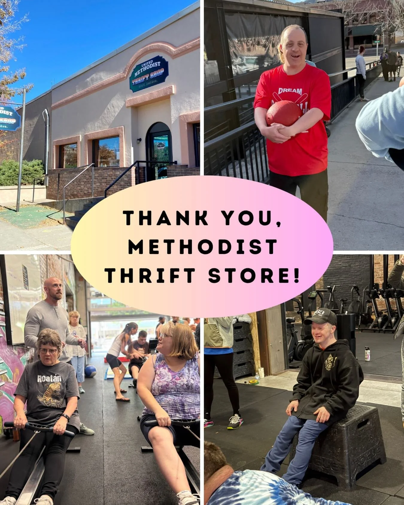We are beyond grateful to the Methodist Thrift Store for their incredible generosity and community spirit! 💙 

Their donation of **$5,300** will fully fund scholarships for the **2026 Adaptive Strength &amp; Motion class** at Catacombs Fitness &mdas