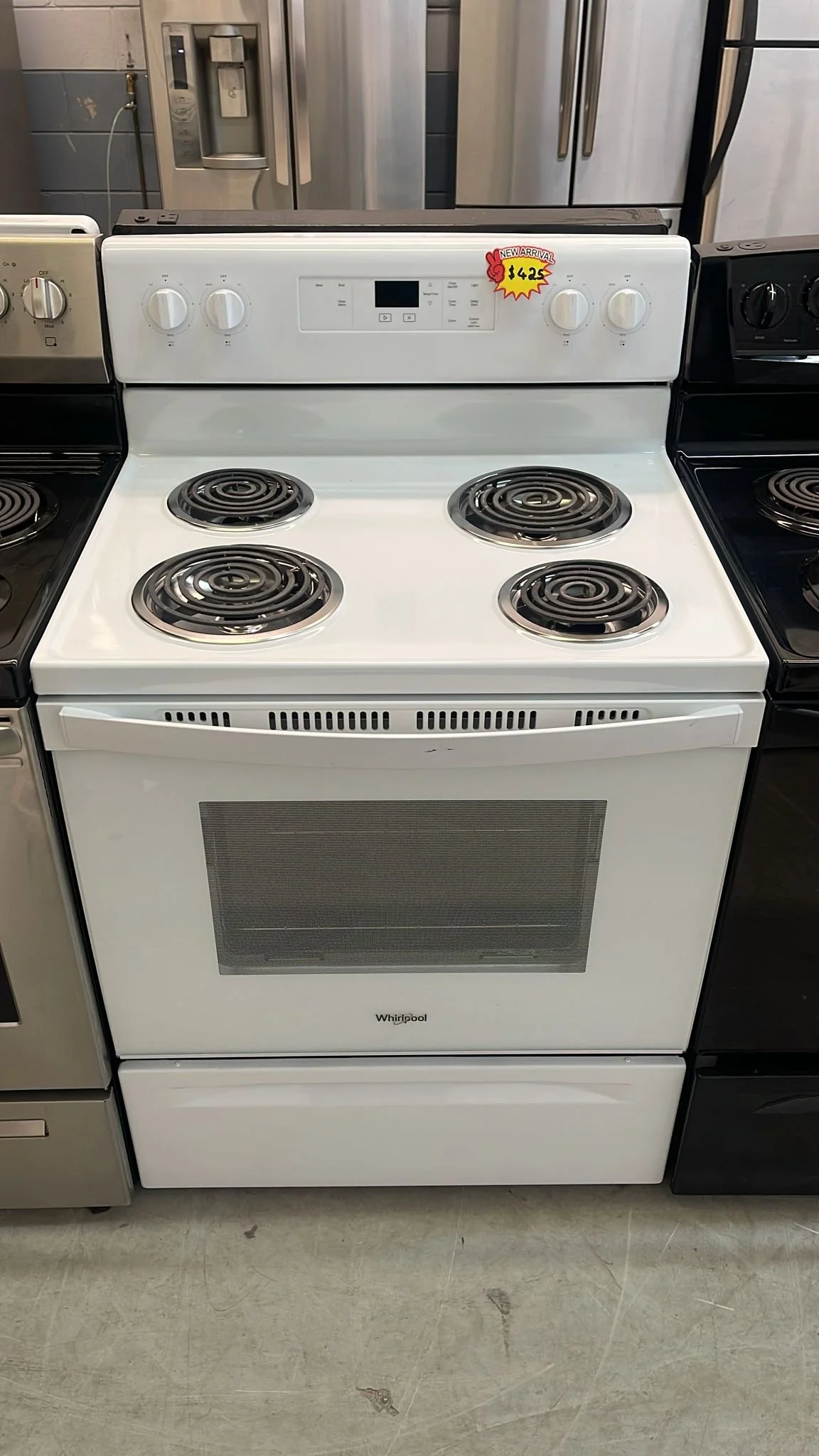 Used Stove white 30" Whirlpool YWFC150M0JW electric