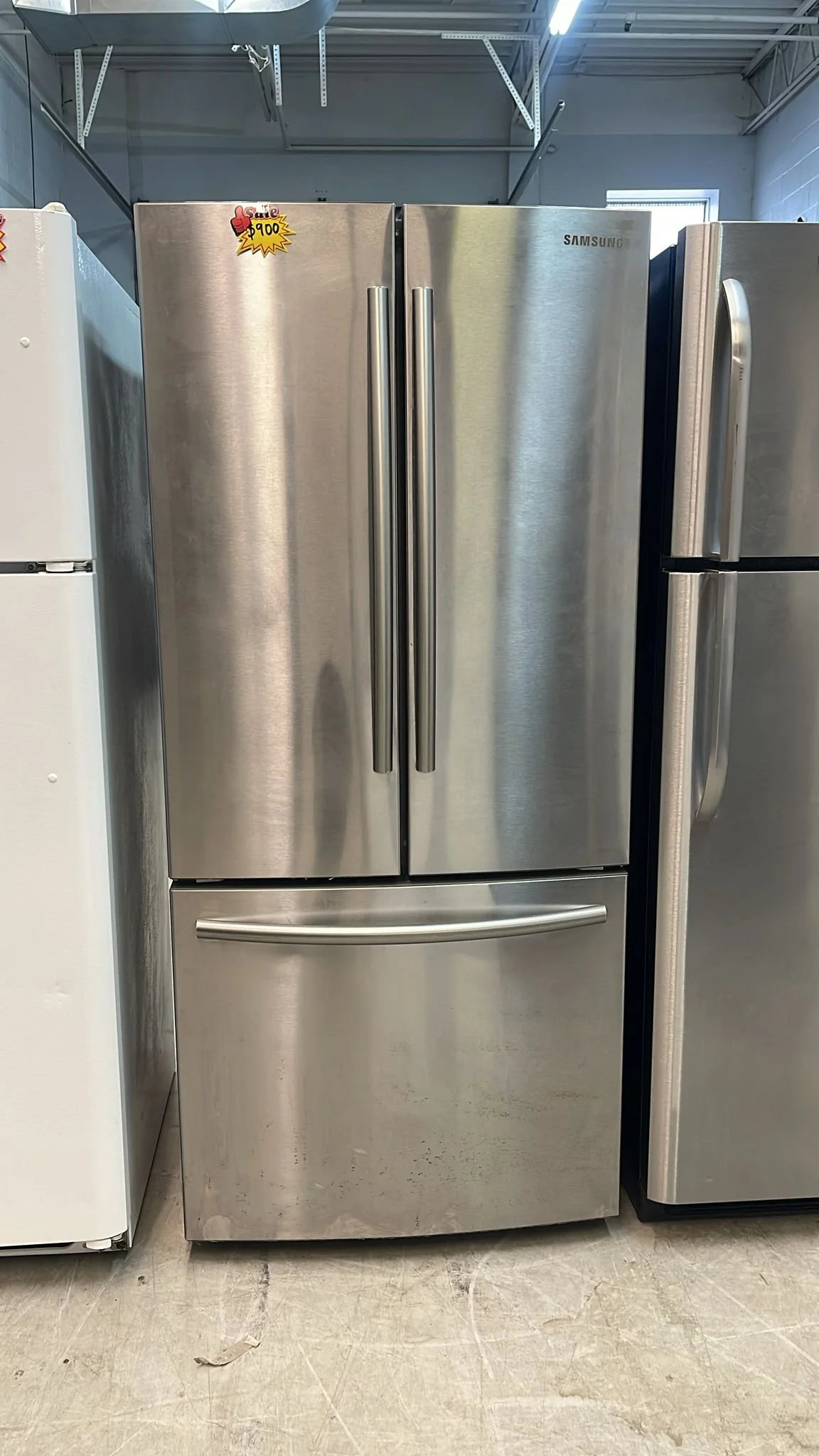 Used Refrigerator Stainless French door 30" Samsung RF220NCTASR