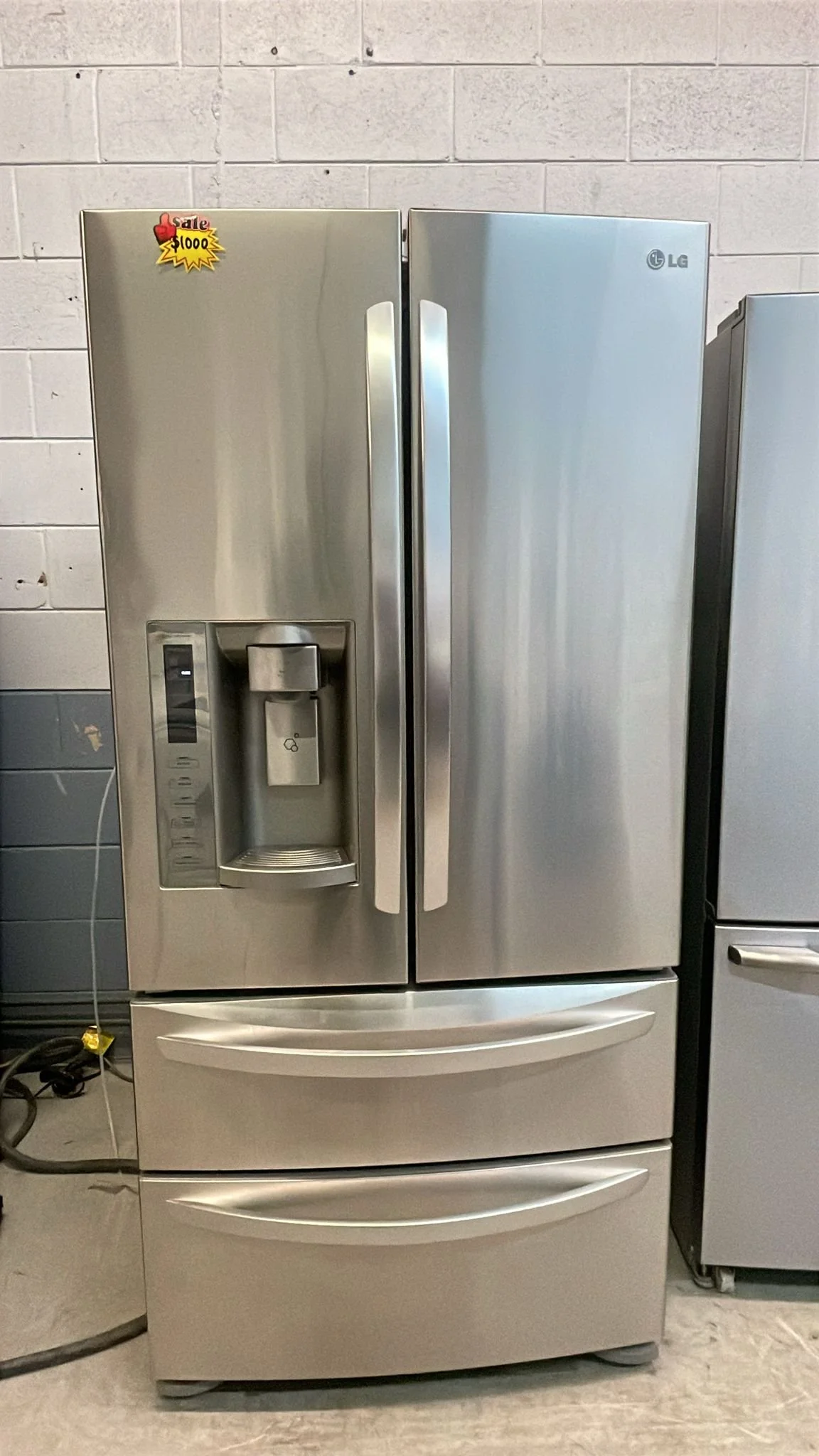 Used Refrigerator Stainless French door 33" LG LMX25988ST