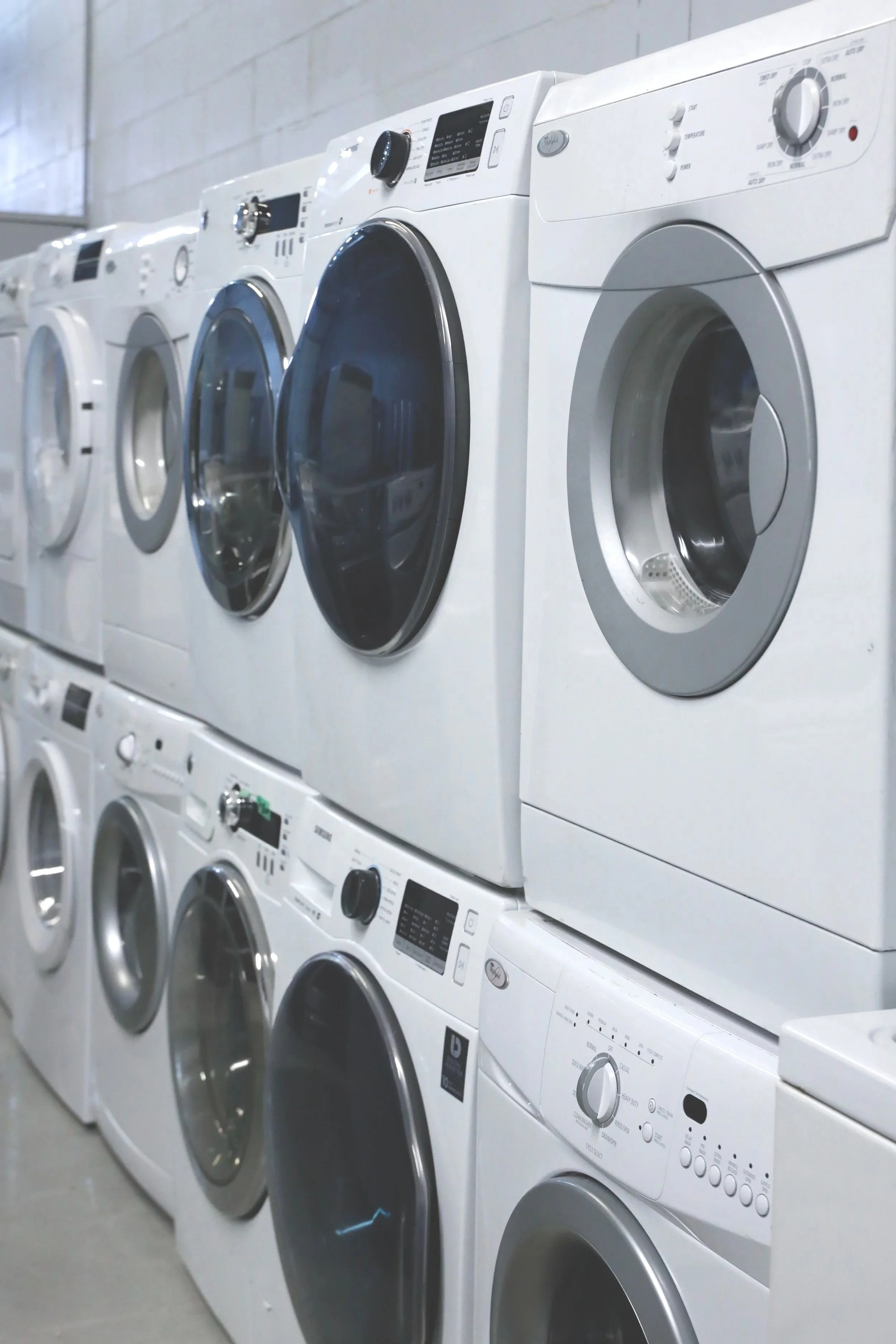 front load top load and stackable washer dryer