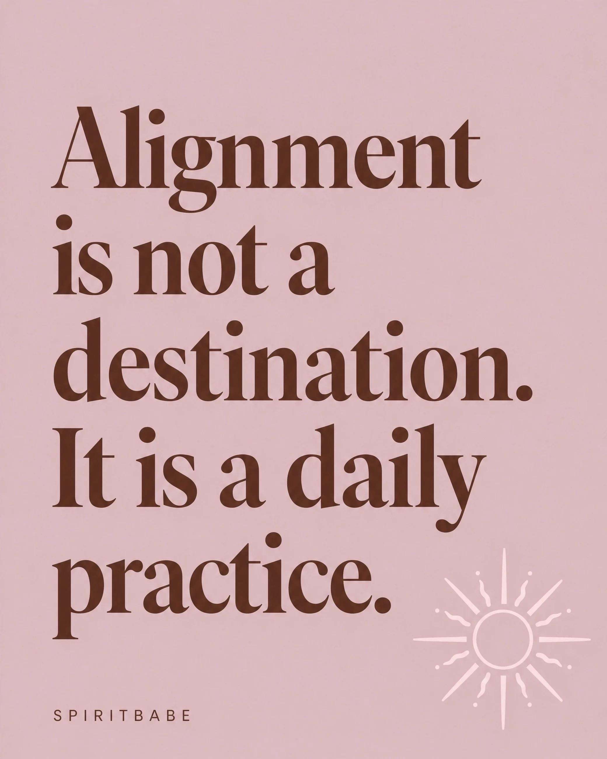 Alignment isn&rsquo;t something you arrive at.
It&rsquo;s something you choose. Again and again.
On the easy days and especially on the ones that aren&rsquo;t.

If you&rsquo;re feeling off-center right now, I&rsquo;ve got you!! There&rsquo;s a free 5
