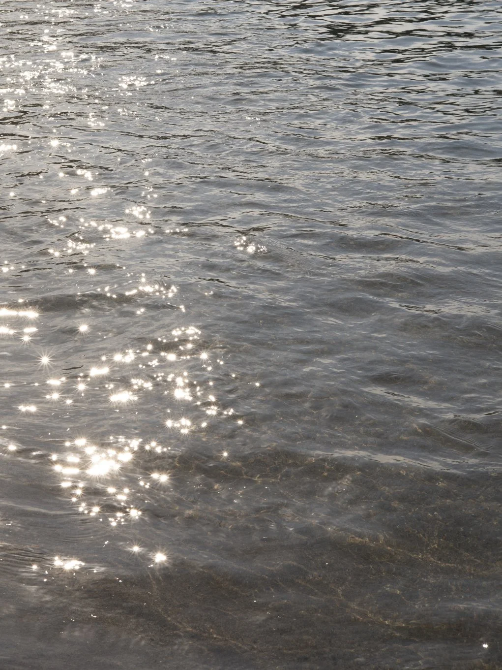 étincelles sur la mer