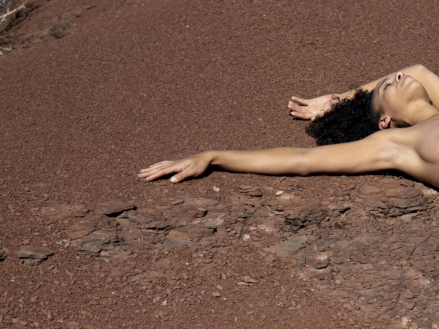 portrait avec la terre