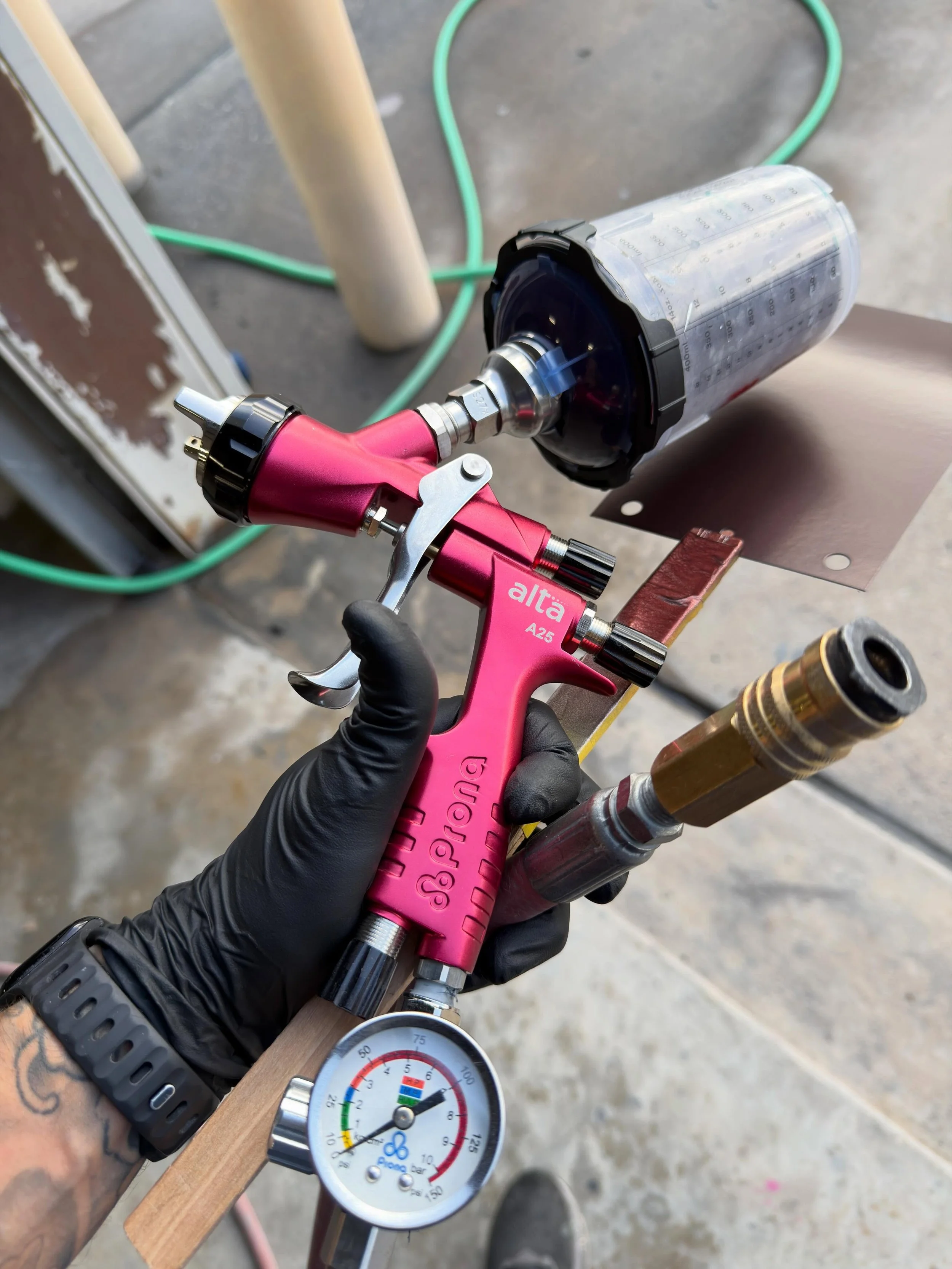 Quickly becoming a weapon of choice. @painting_eggroll #sprayalta #altaatomization #autobodyrepair