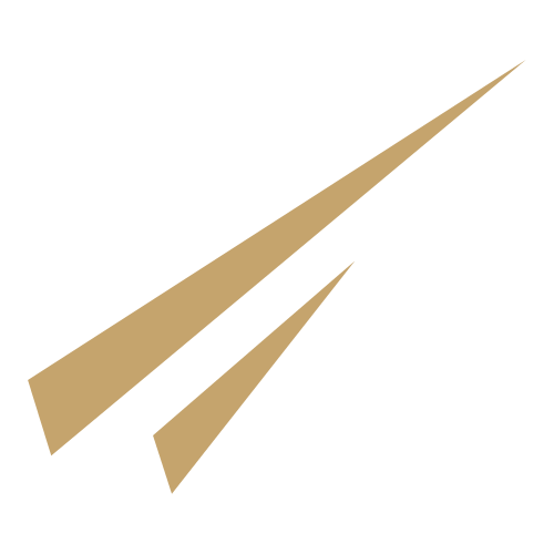Two beige paper airplanes flying against a black background.