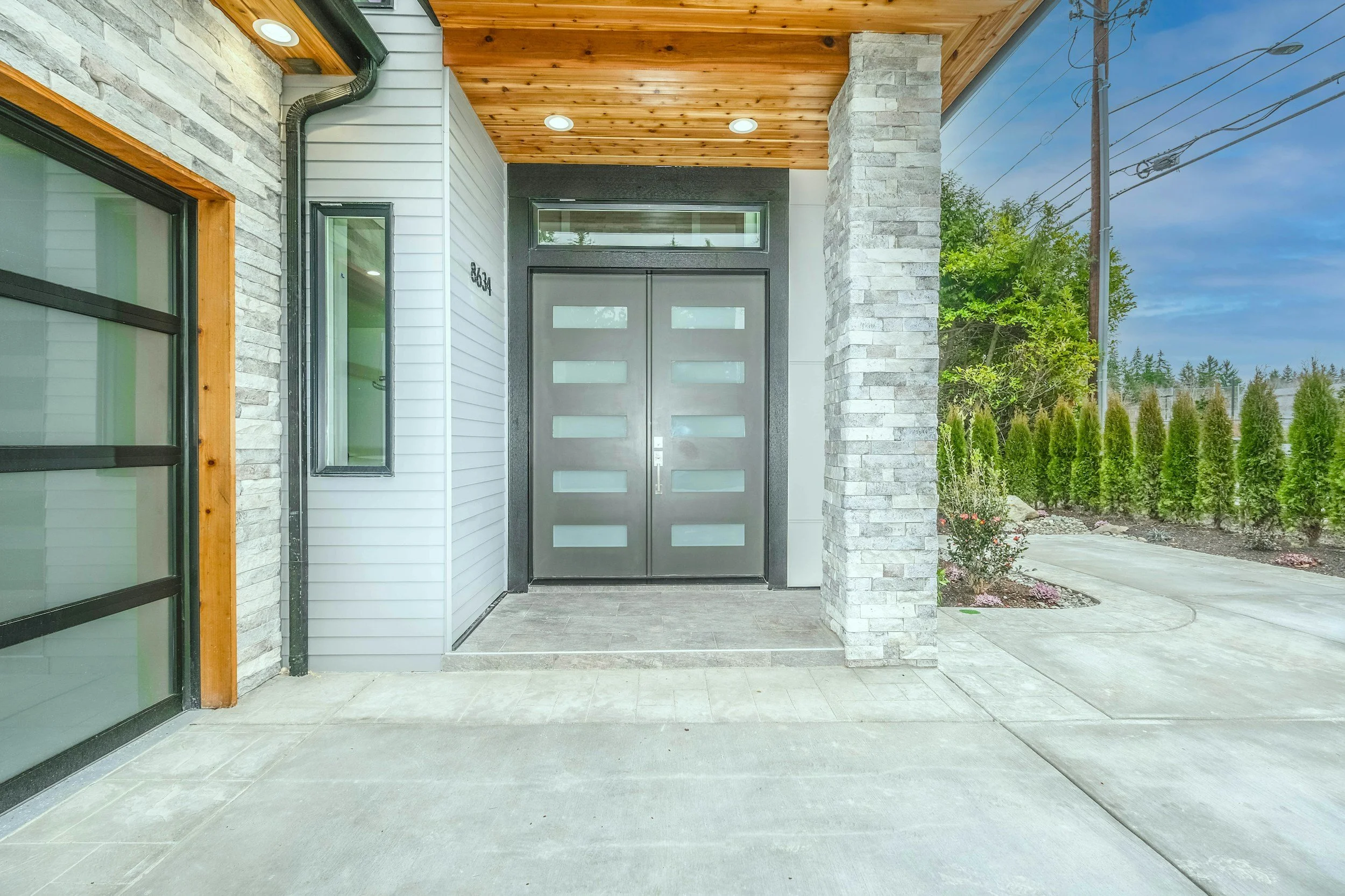 Entrance way to a modern home