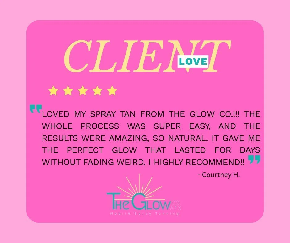 🩷 We live for client love! 🩷

There&rsquo;s nothing like a little glow-up to boost your confidence.
Have you tried a mobile spray tan yet? Drop a ✨ in the comments if you&rsquo;re ready!
 #libertyhilltx #theglowcoatx #spraytan #clientlove