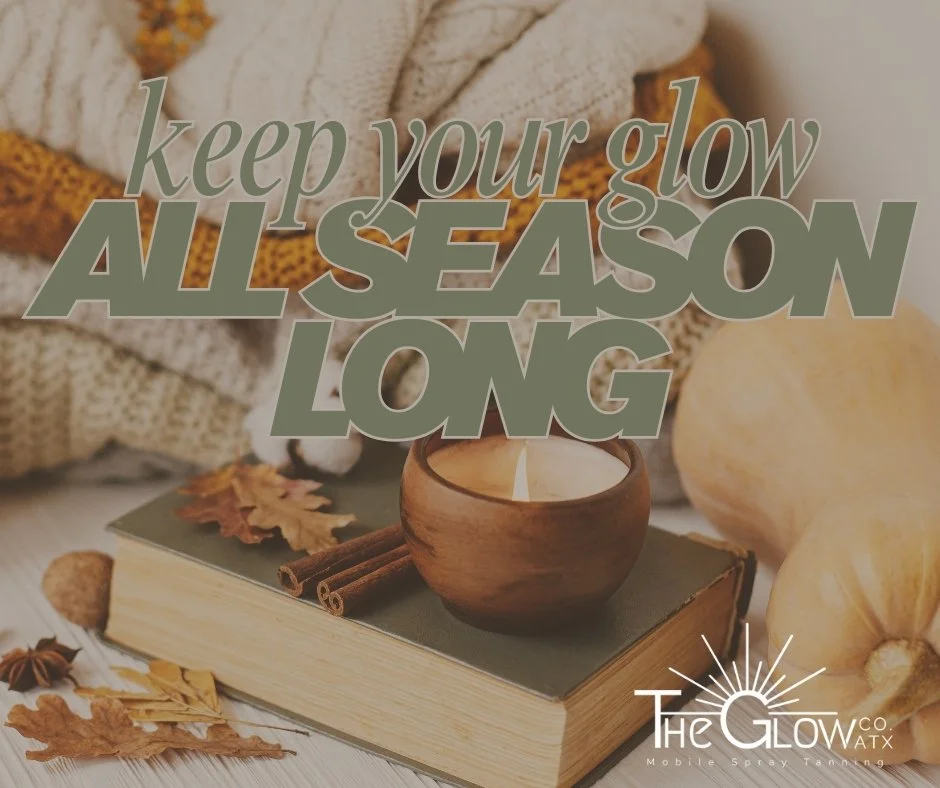 🍂Fall is all about pumpkin spice and cozy sweaters&hellip;
but your glow doesn&rsquo;t have to fade with the season! 🍂

Keep that sun-kissed look year-round with a natural, custom spray tan brought right to your doorstep.

With family photo session