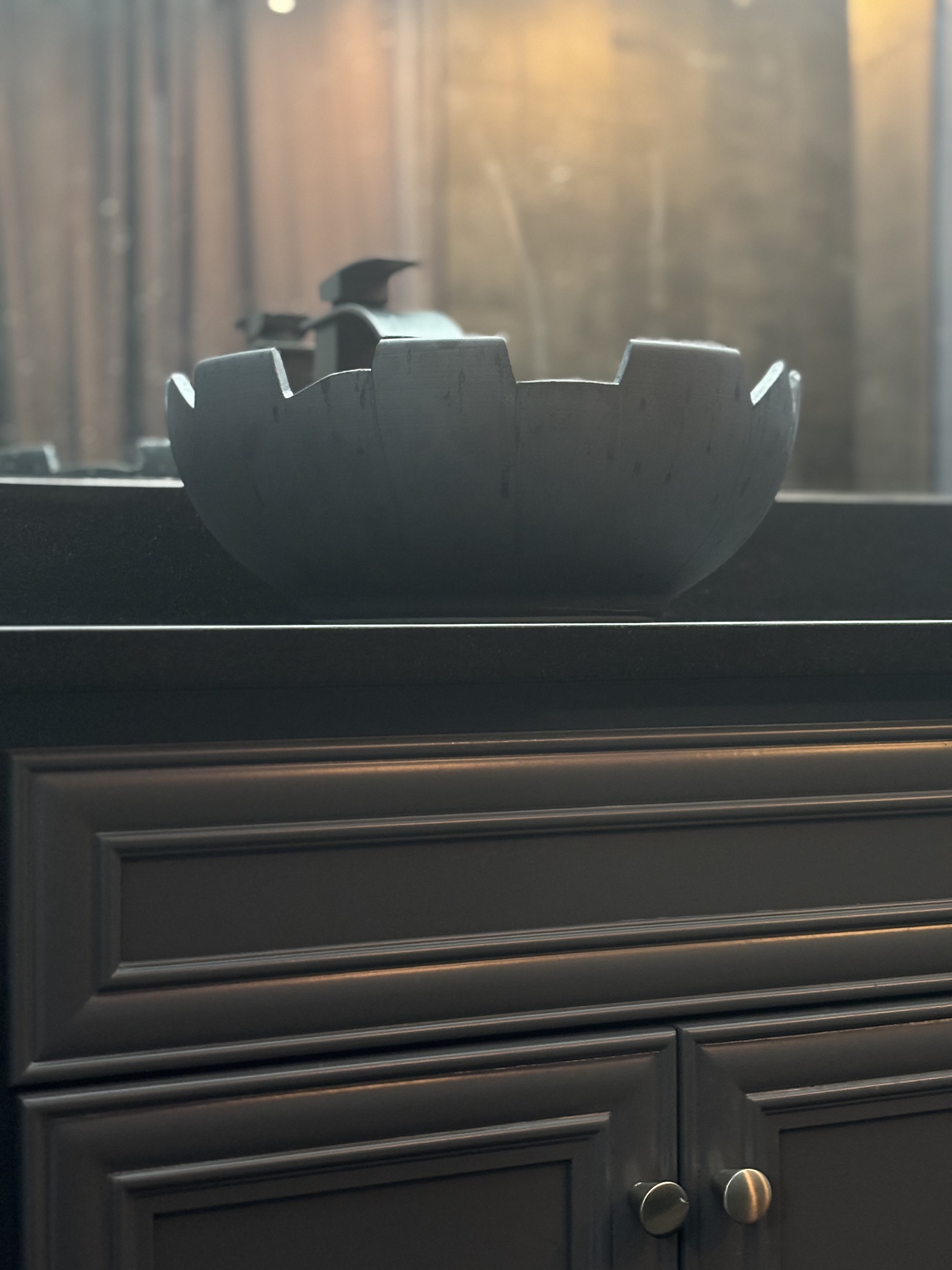 modern bathroom vanity Dayton Ohio custom cabinetry vessel sink luxury remodel