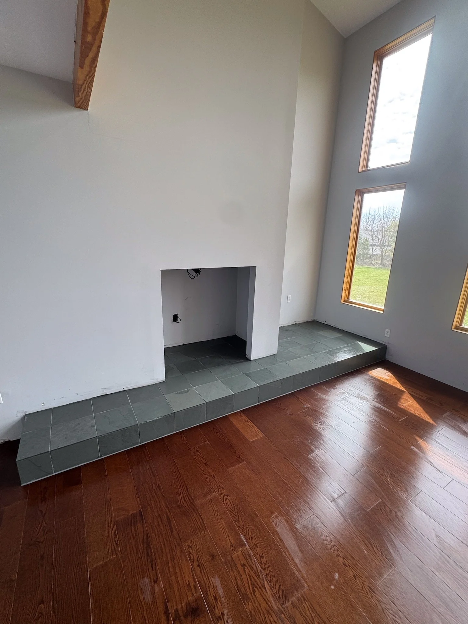 engineered hardwood flooring Dayton Ohio rich wood tone modern home installation