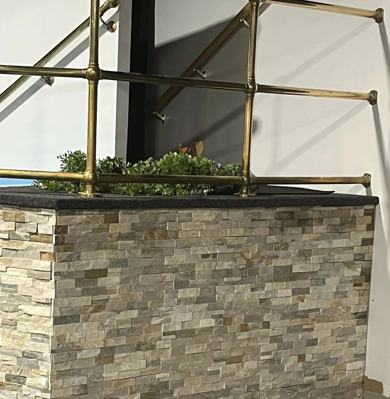 baptism tub tile detail Dayton Ohio handcrafted stone tile church remodel