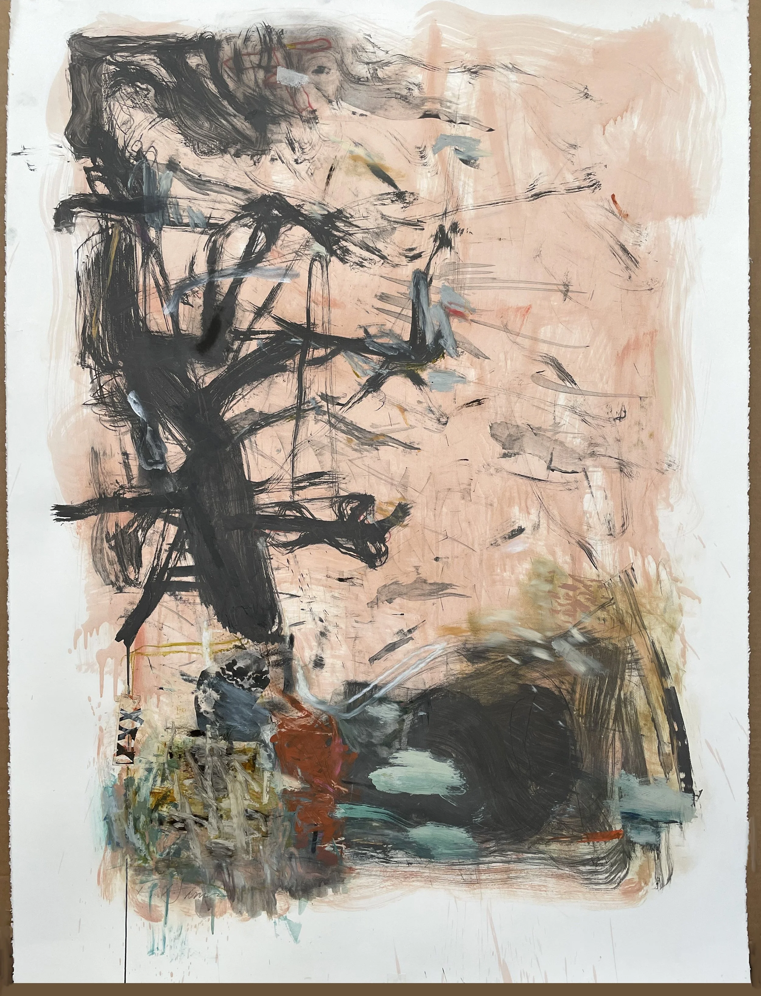 MARCH 50" X38"
Oil stain, graphite & acrylic on Arches paper