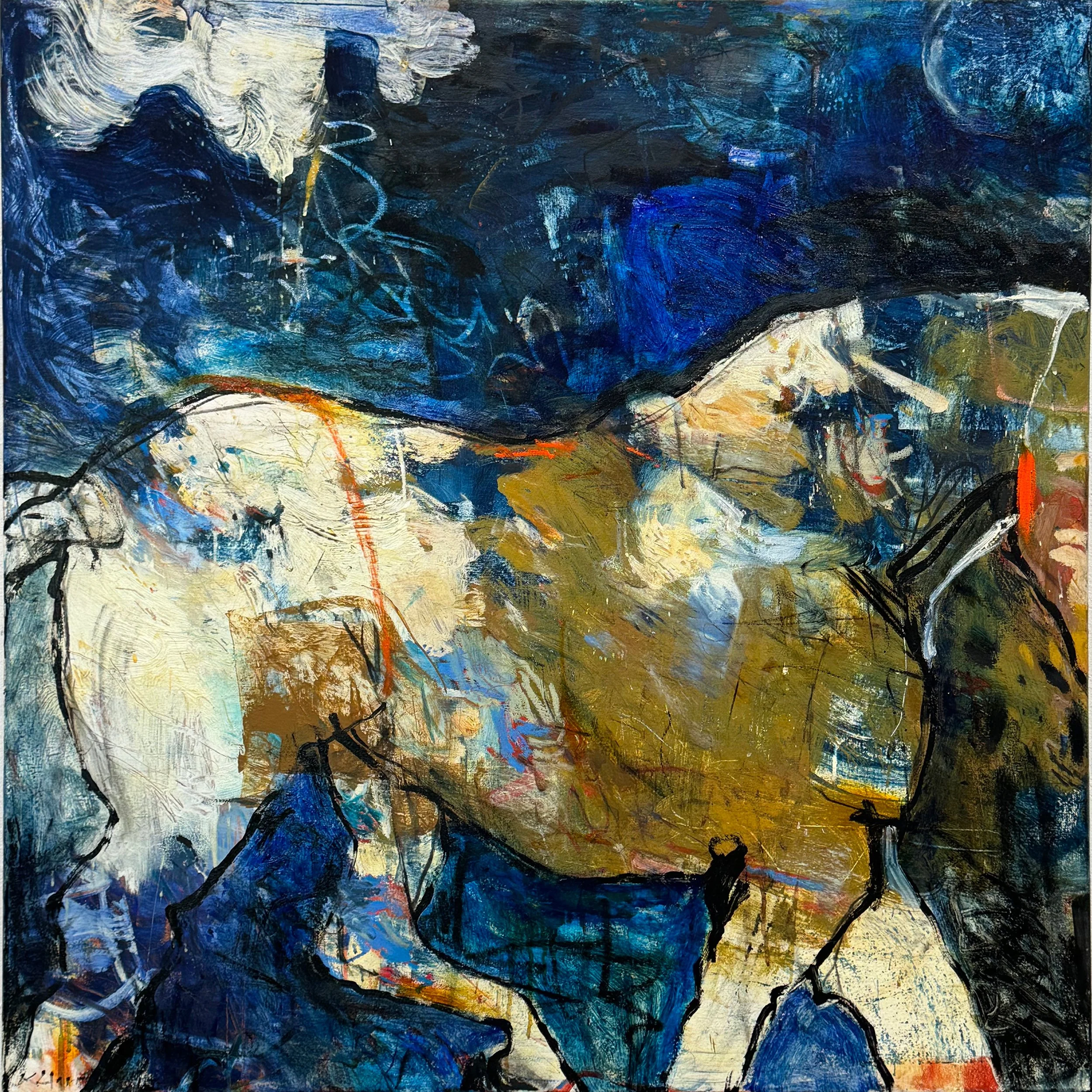 SLEEPWALKING 40" X 40"
Acrylic on canvas