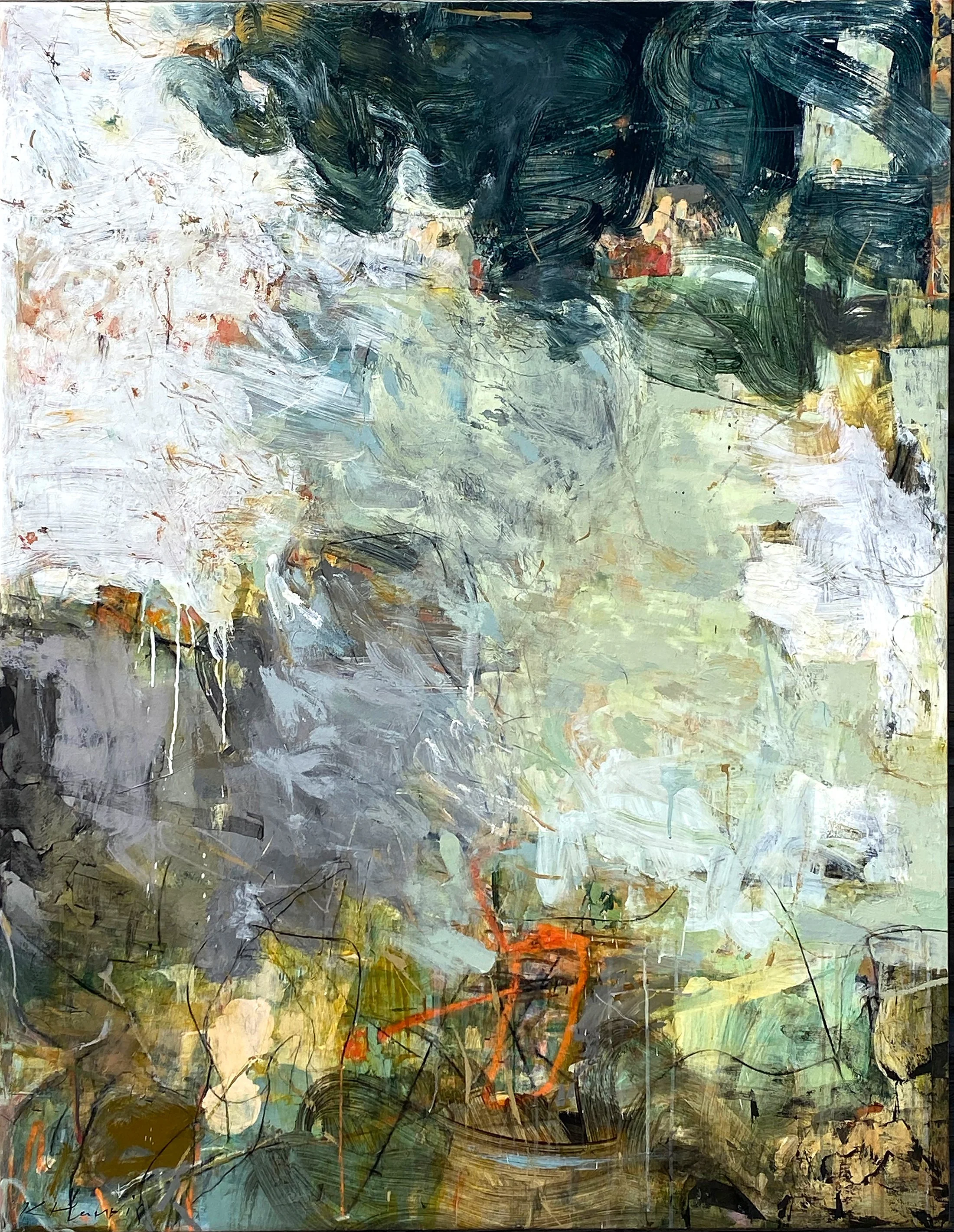 LULLABY FOR ELEPHANT 60" X 48"
Acrylic, glazing, plaster & oil
