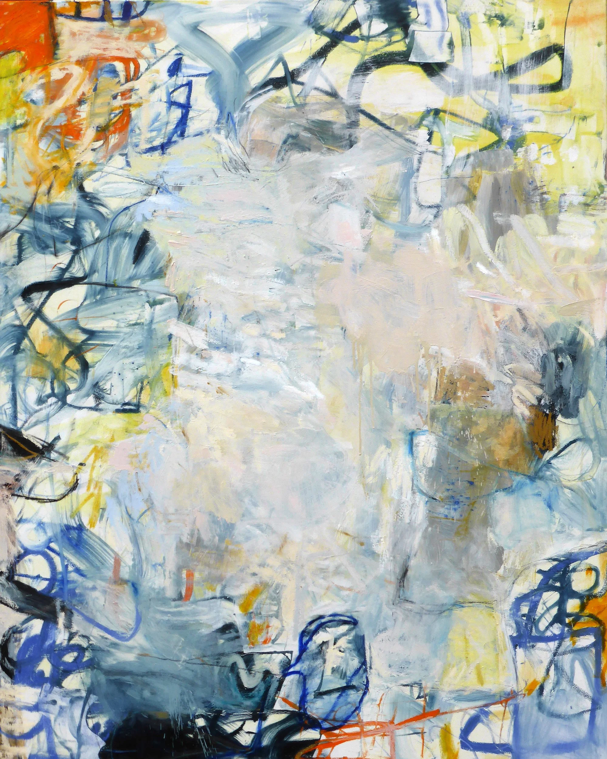 LESS, PLEASE 60" X 48"
Oil & charcoal on canvas