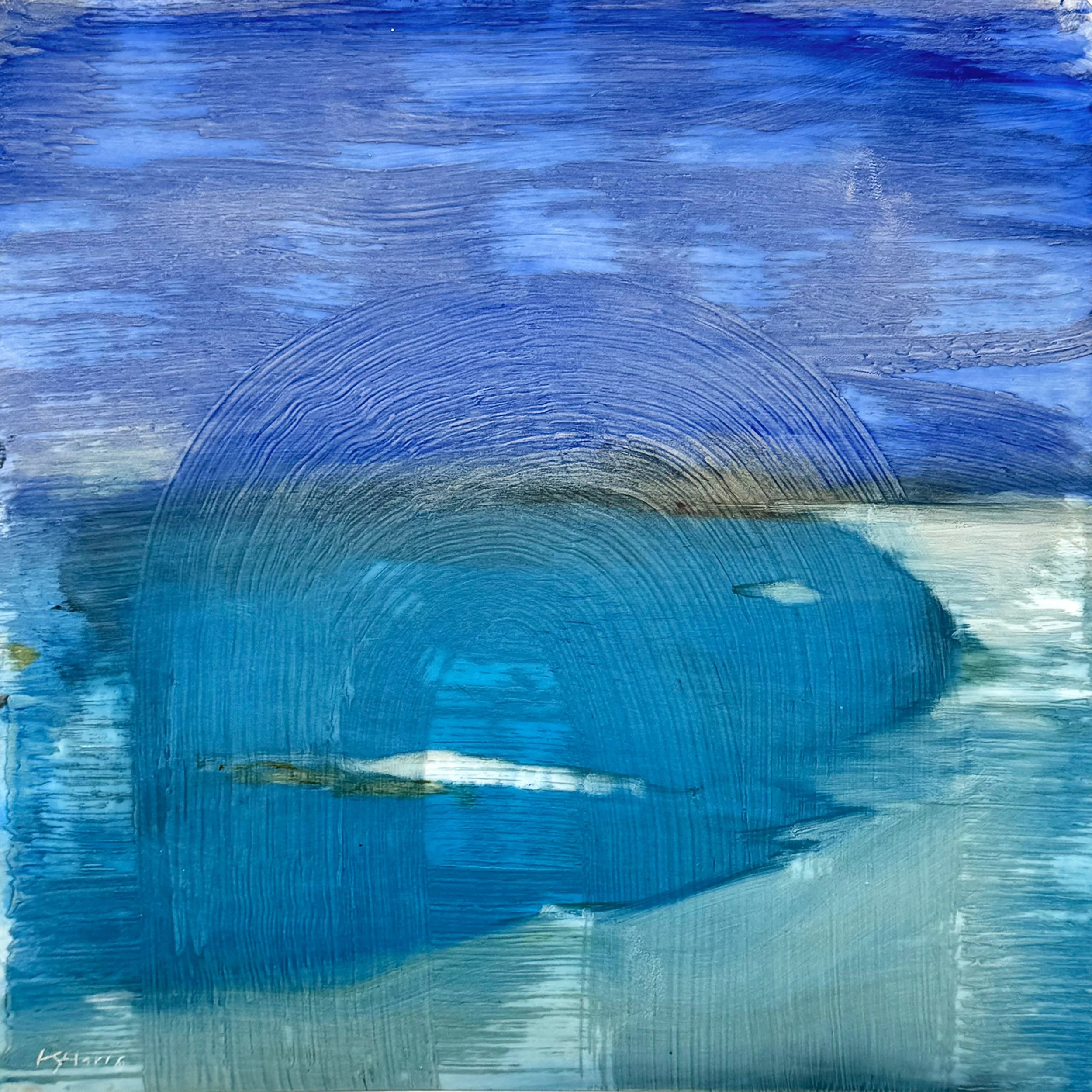 WATERGATE 11" X 11"
Mixed media on synthetic paper