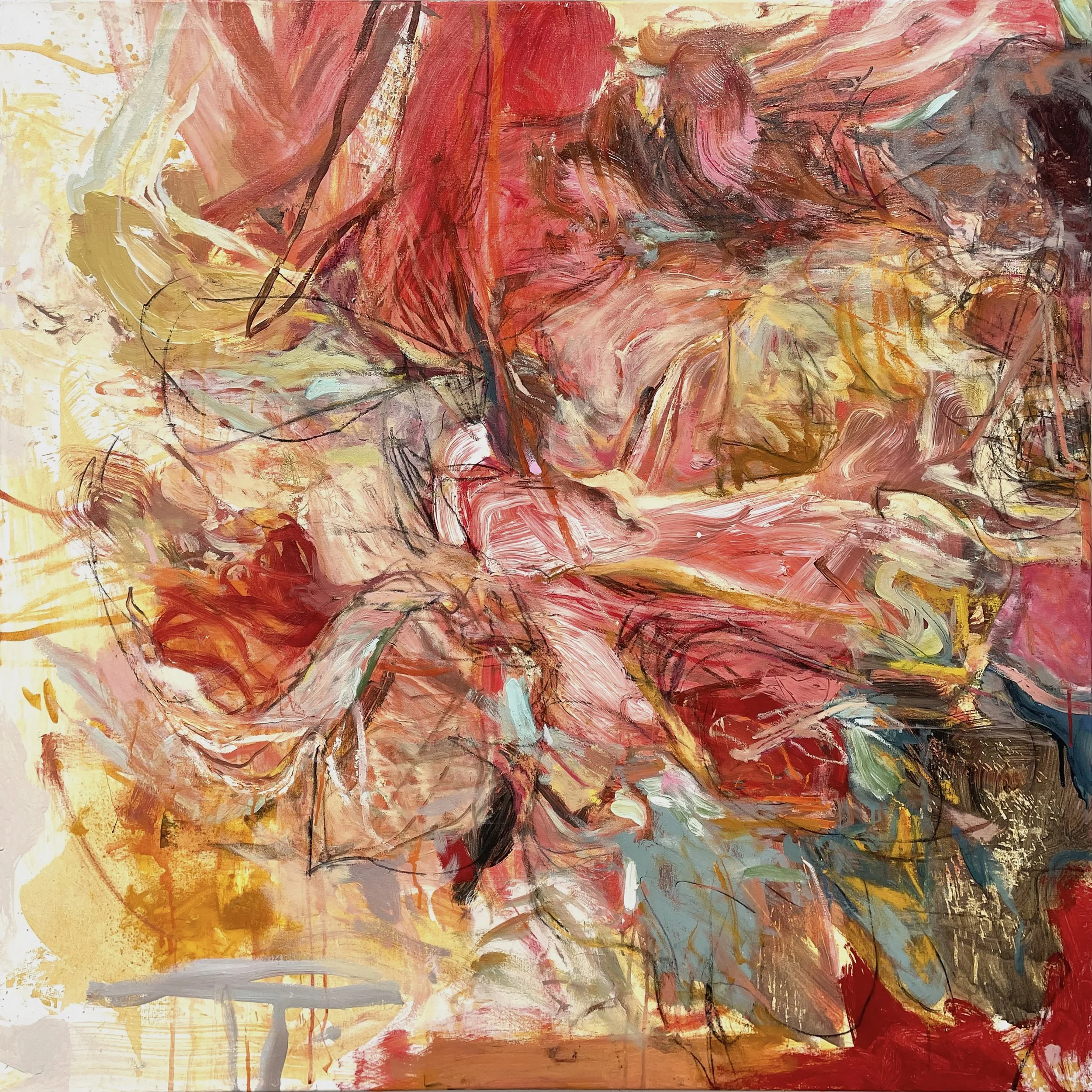 RACING TO REMEMBER 48" x 48"  
Mixed media on canvas
(SOLD)