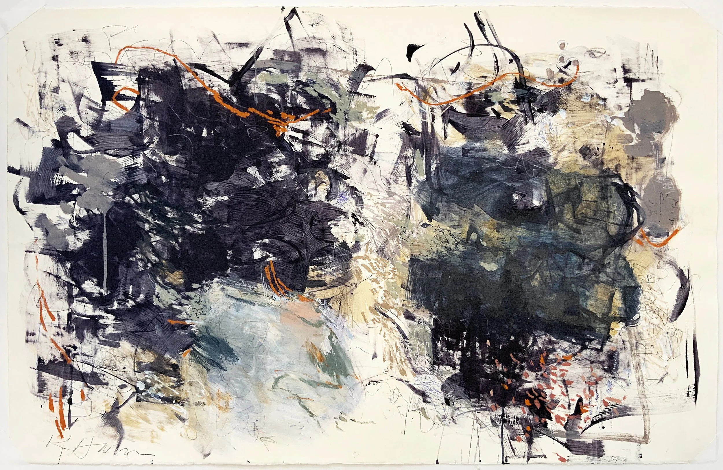 TRADE WINDS 26" X 40"  
Mixed media on paper  
(SOLD)