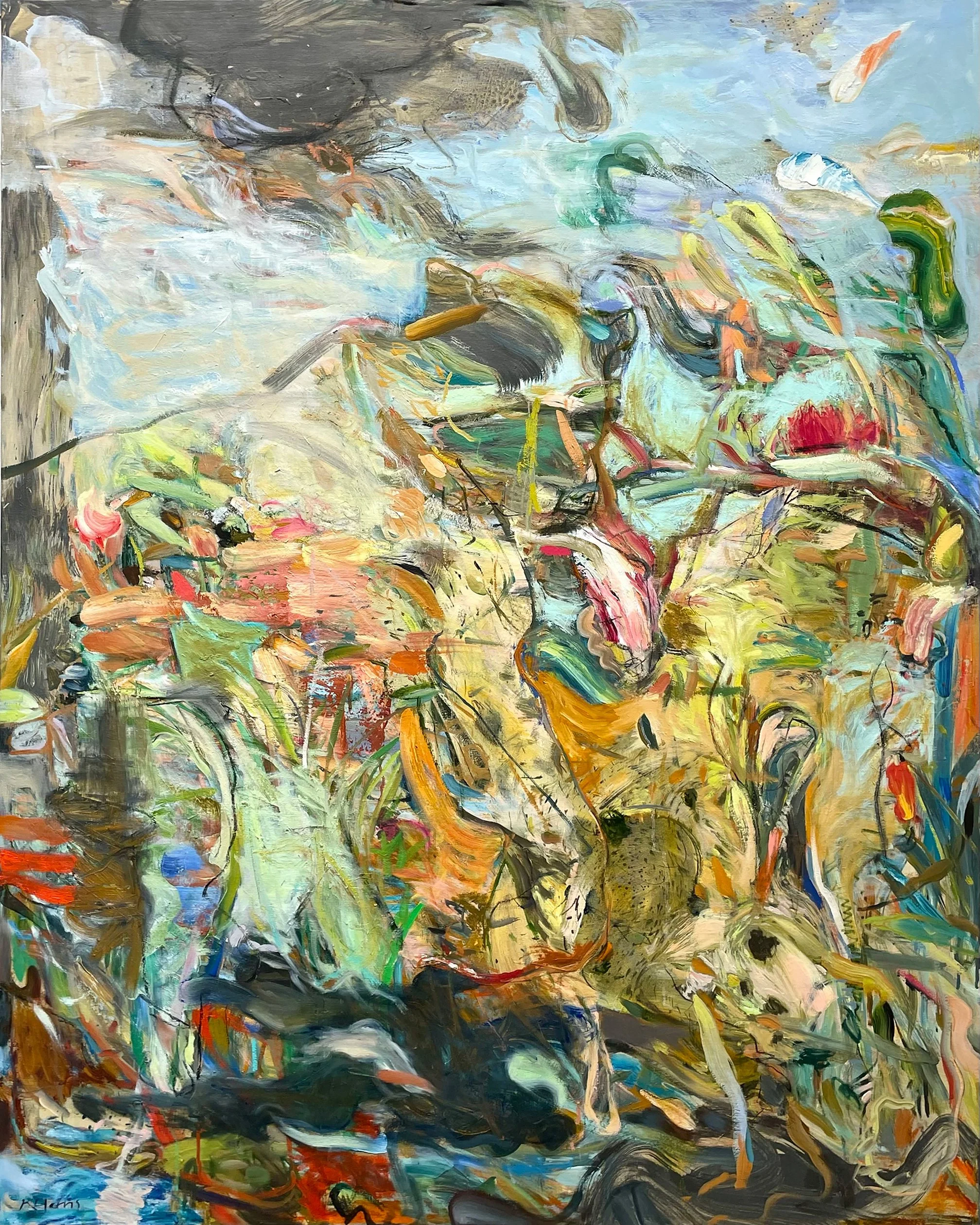 DON'T BLINK 60" x 48"  
Oil on linen
(SOLD)