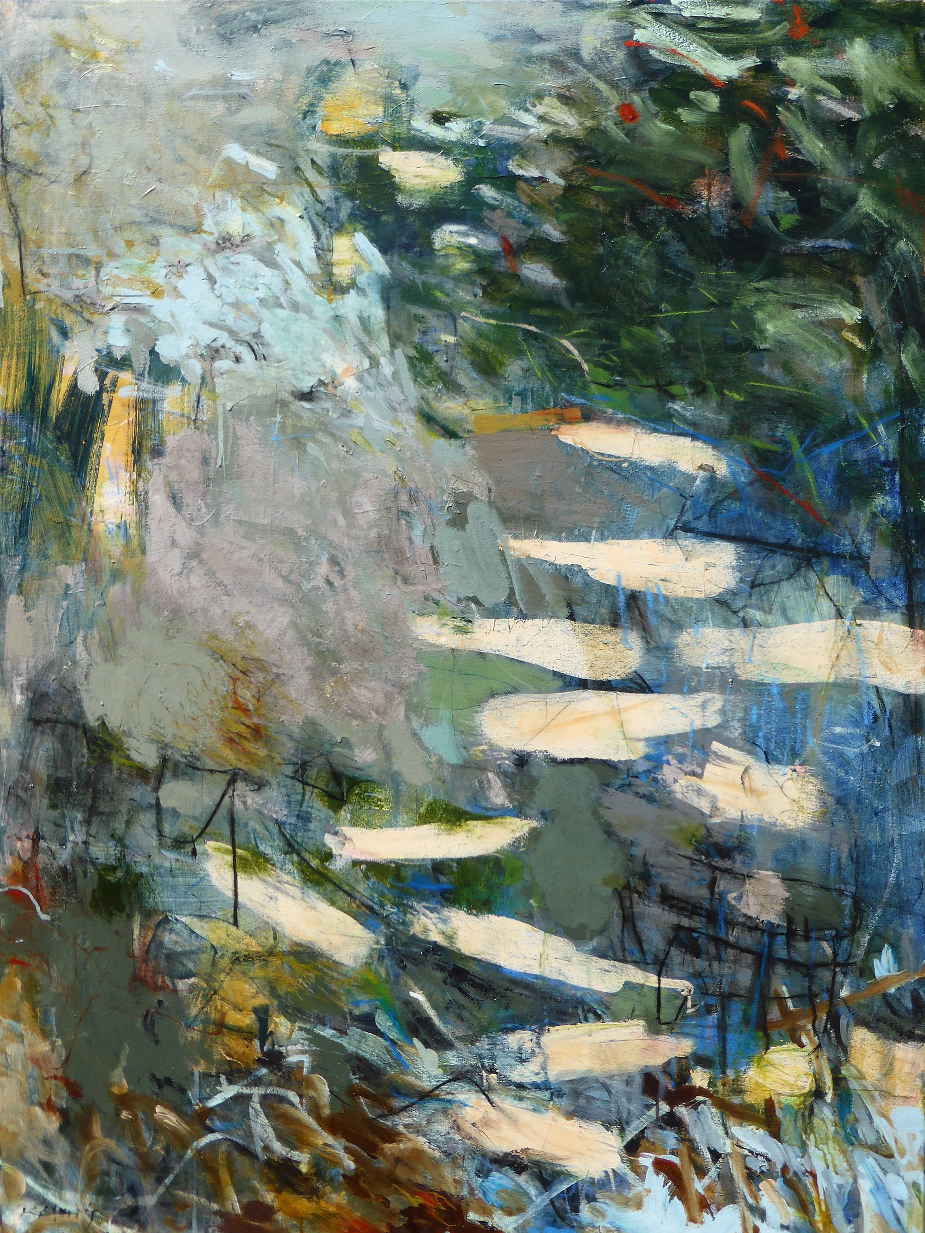SCATTERING ASHES 48" X 36"
Acrylic & glazing on canvas (SOLD)