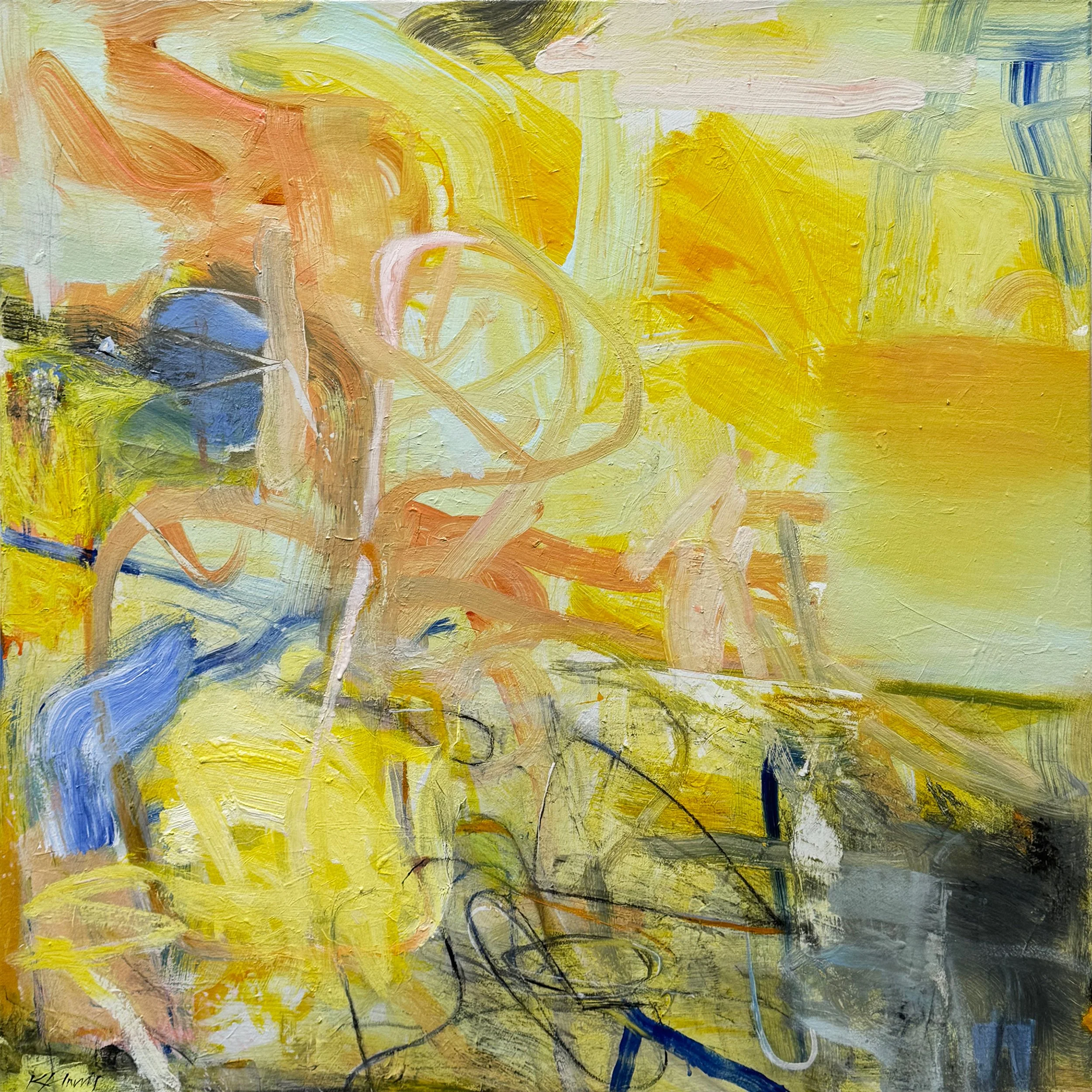 WAKE UP CALL 40" X 40"
Acrylic, charcoal & oil on canvas