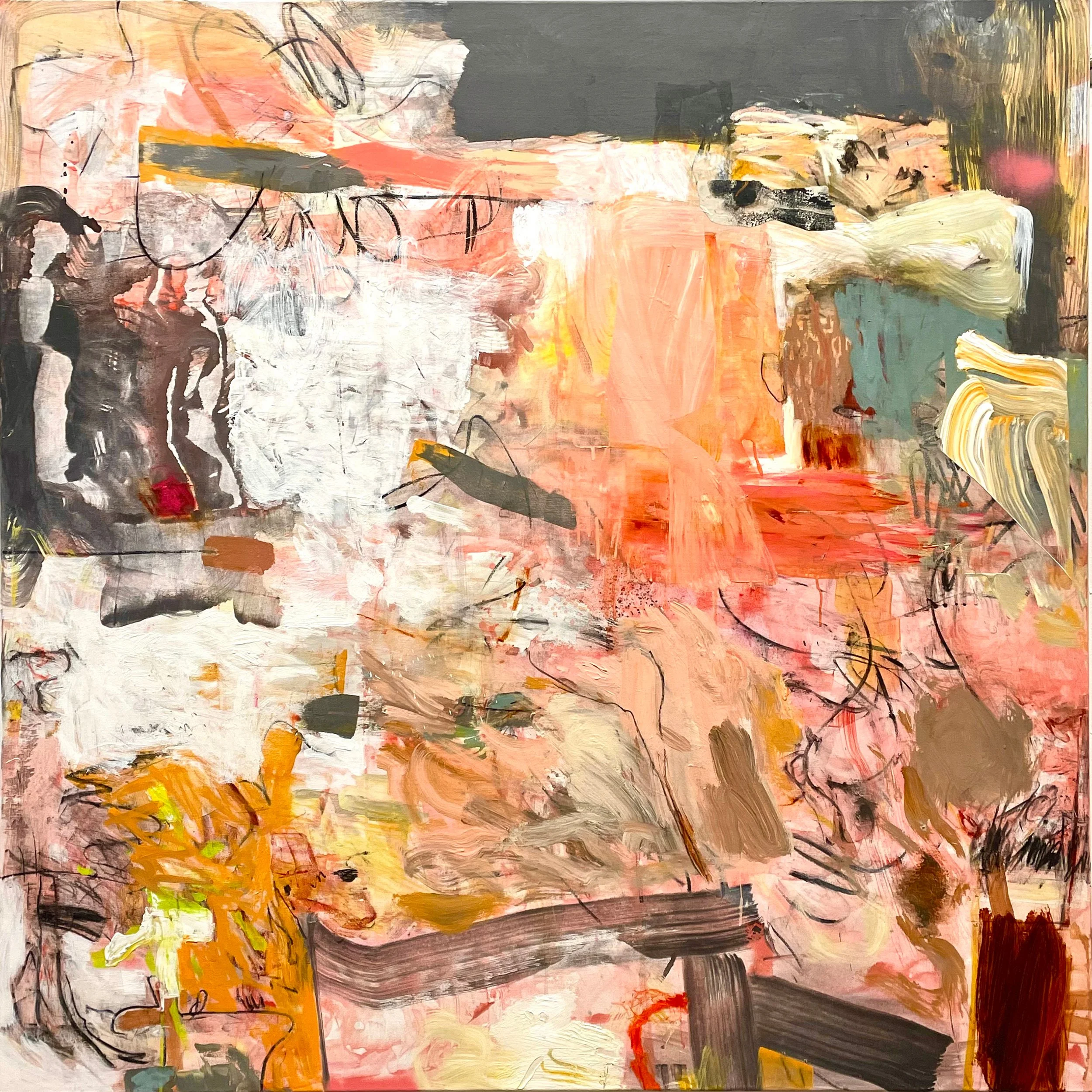 DAYTRIPPING 48" x 48"  
Mixed media on canvas
(SOLD)