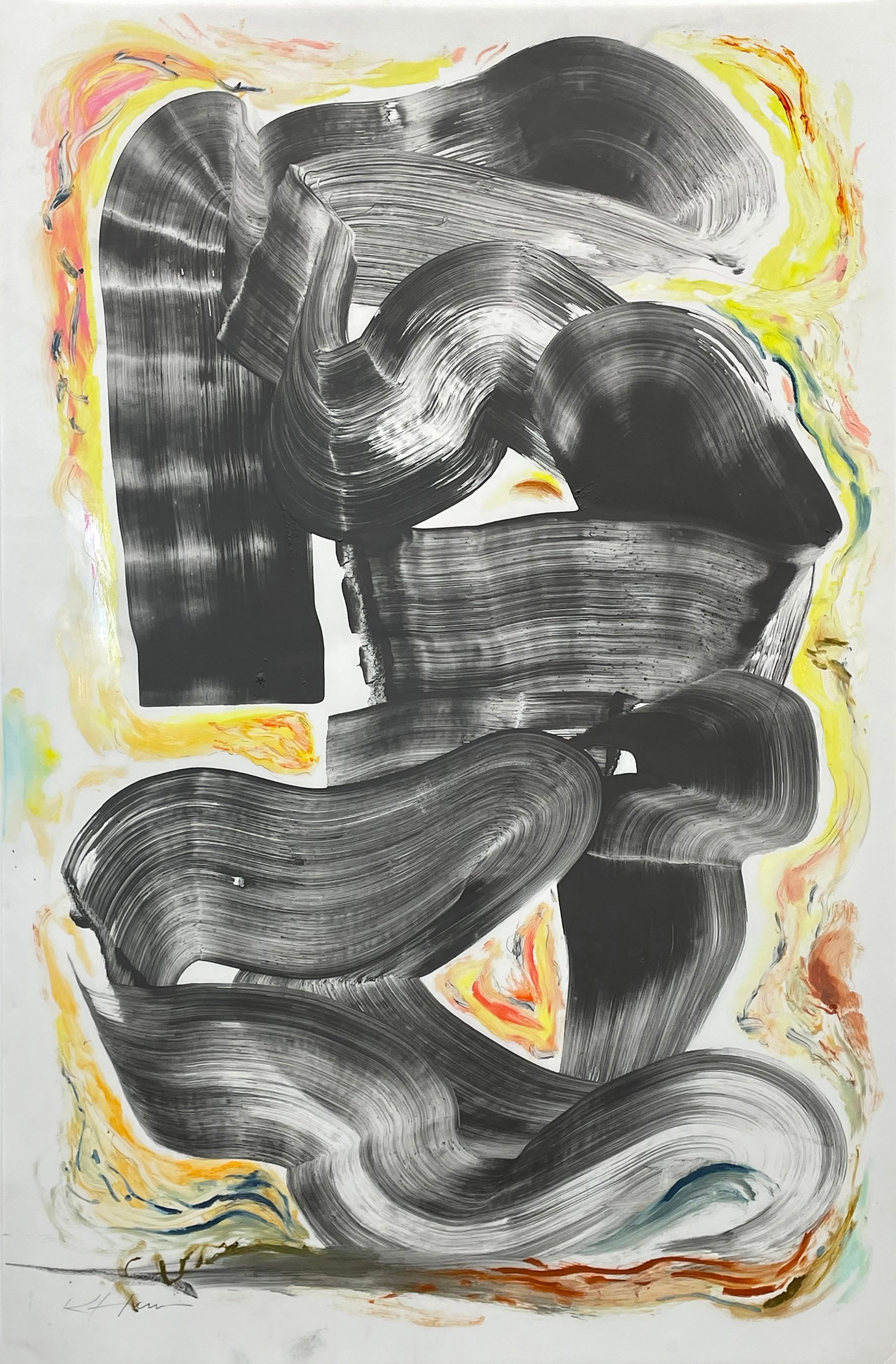 SAGUARO 35" X 23"
Mixed media on paper