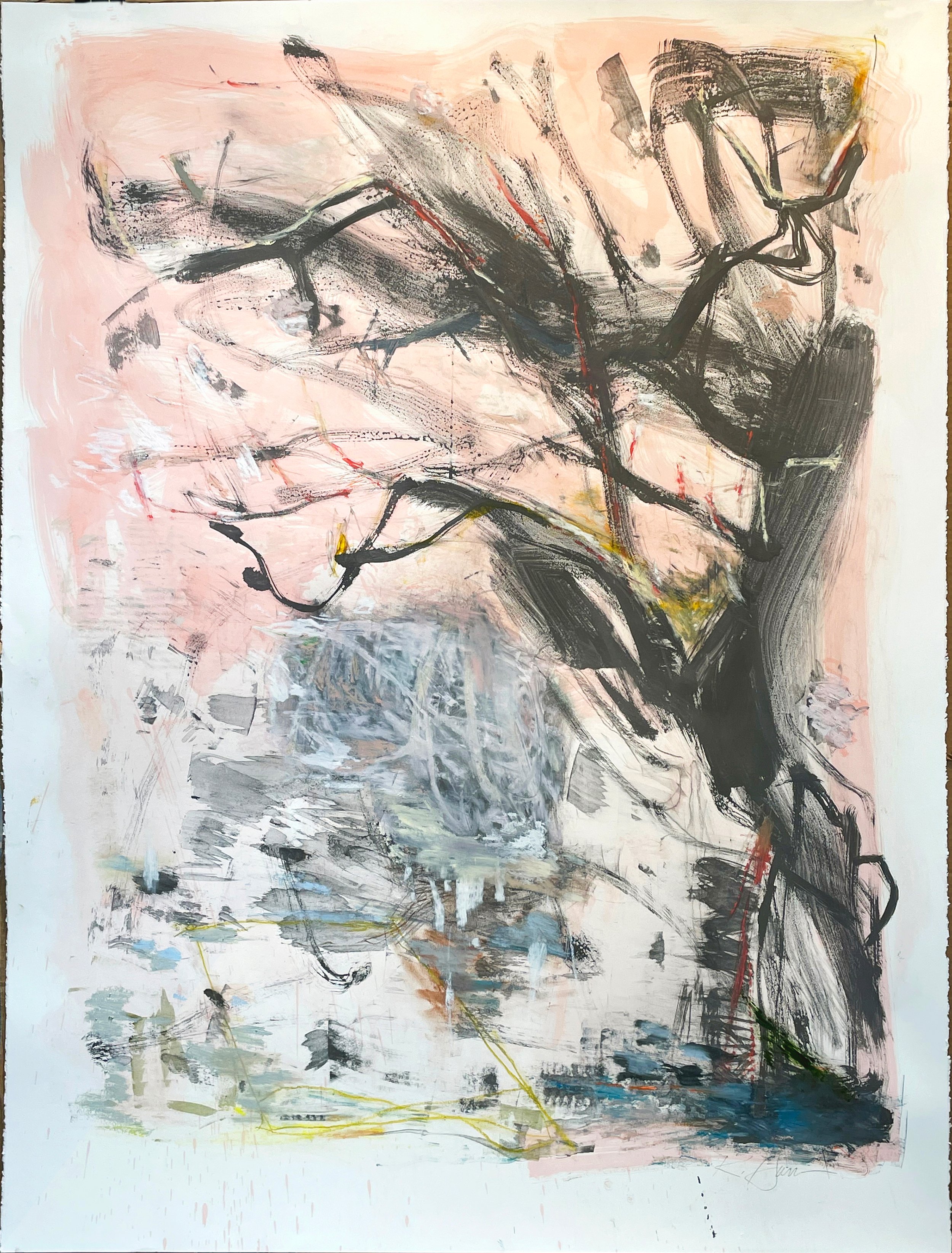 APRIL 50" X 38"
Oil and graphite on paper