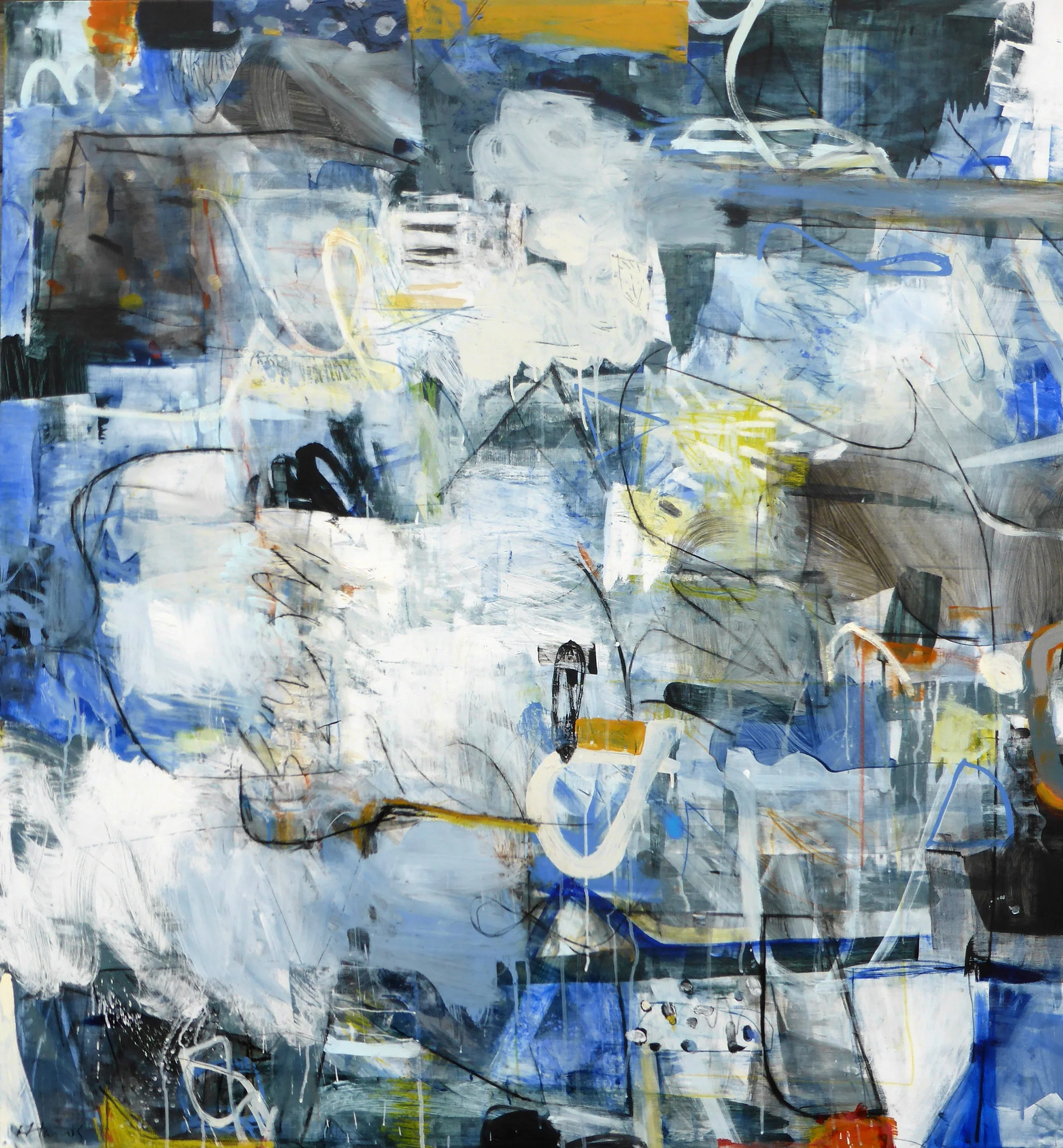 BOOM CHICKA BOOM 54" X 50"   
Mixed Media on Canvas
(SOLD)