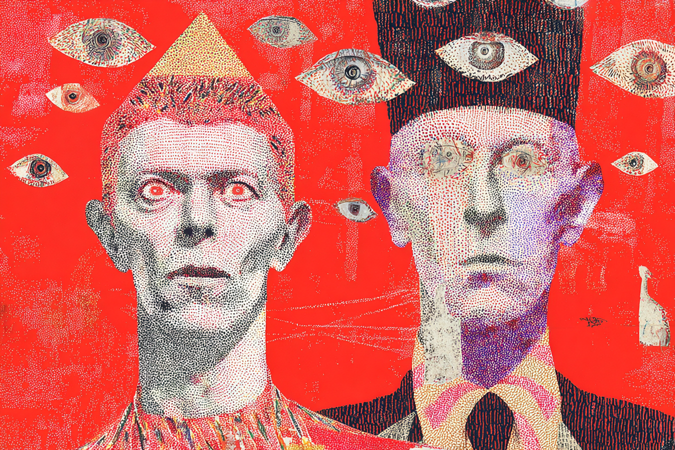 David Bowie and Leonard Cohen pharaohs .PNG