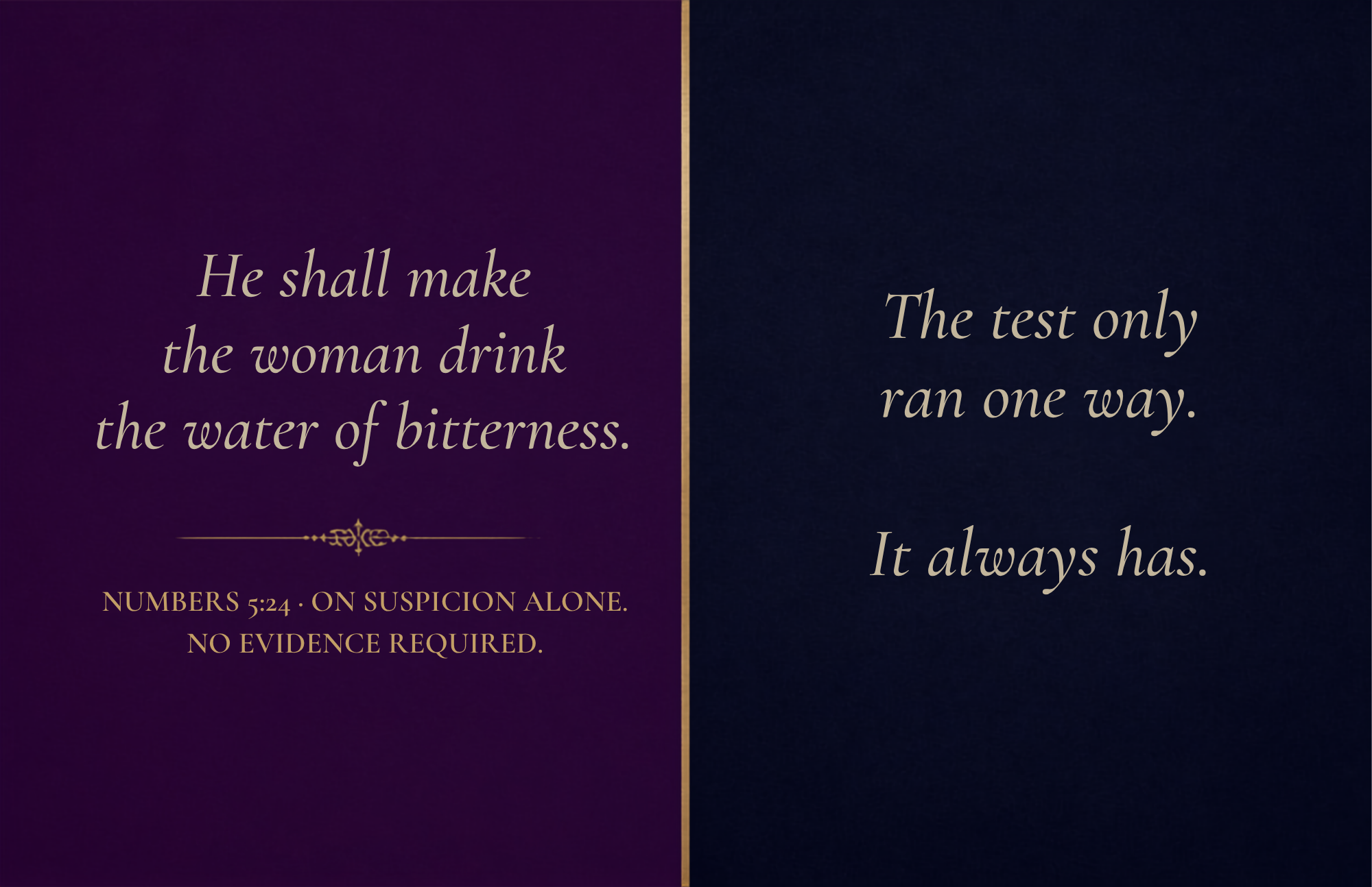 Installment 06 · Numbers 5:11–31