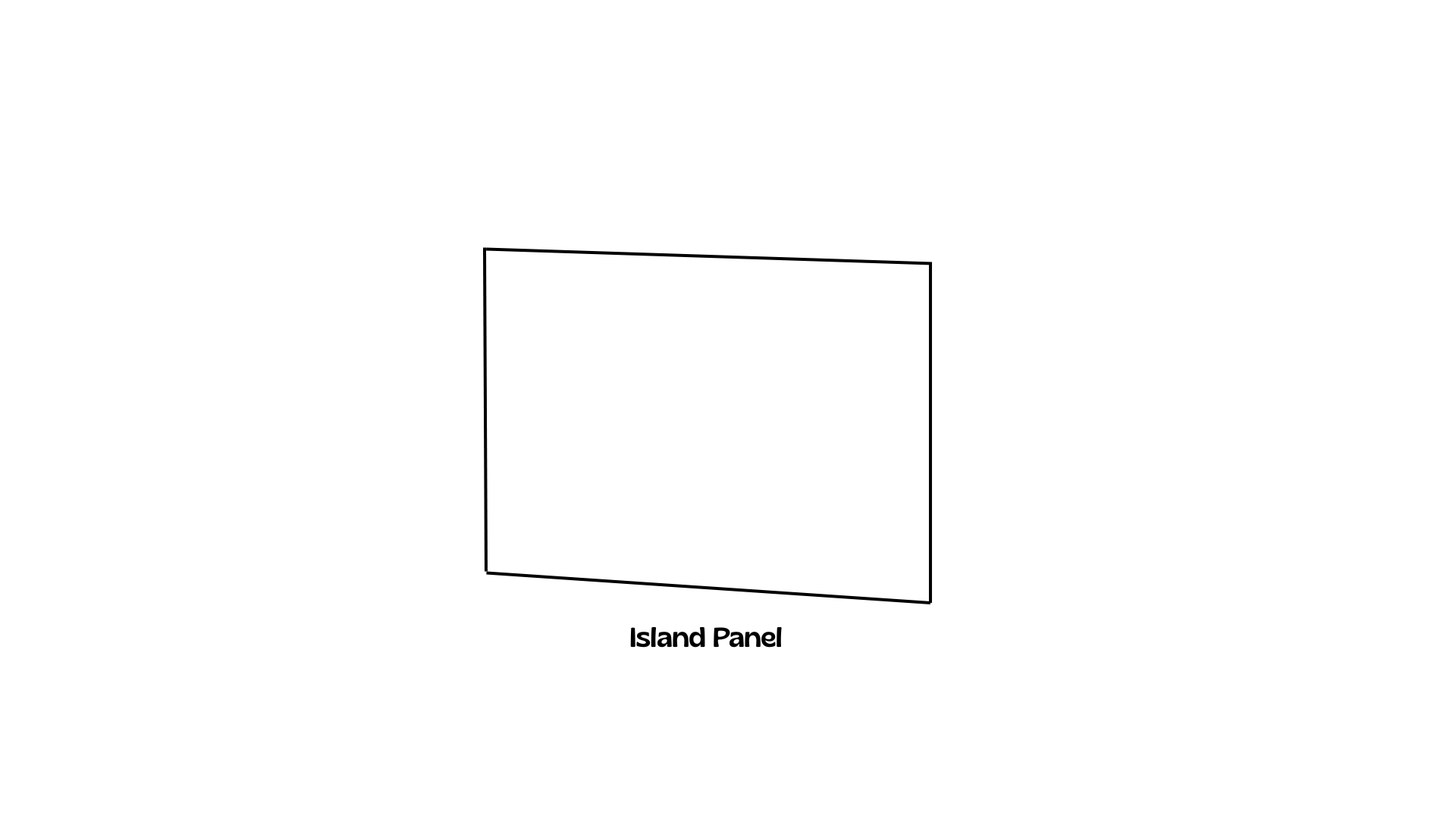 Island Panel Shaker Style