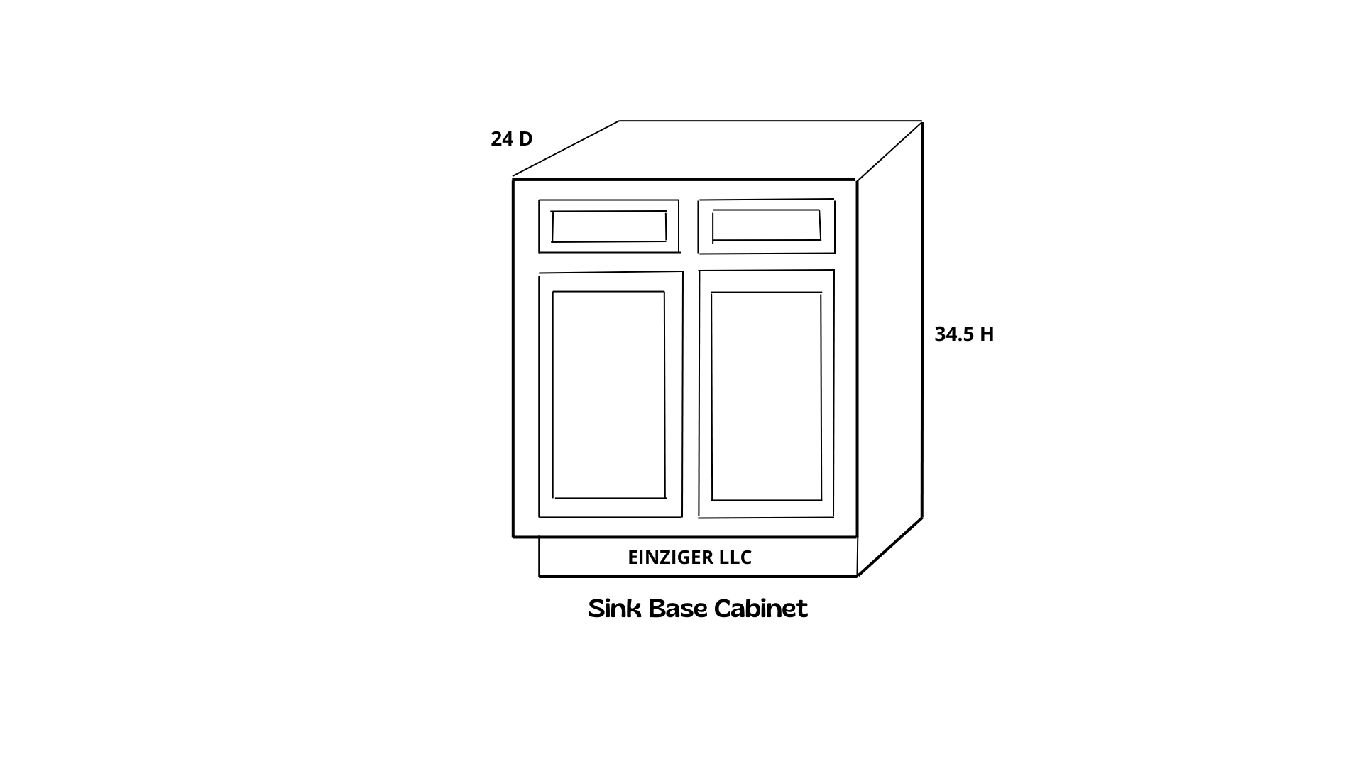 Sink Base Cabinet Shaker Style