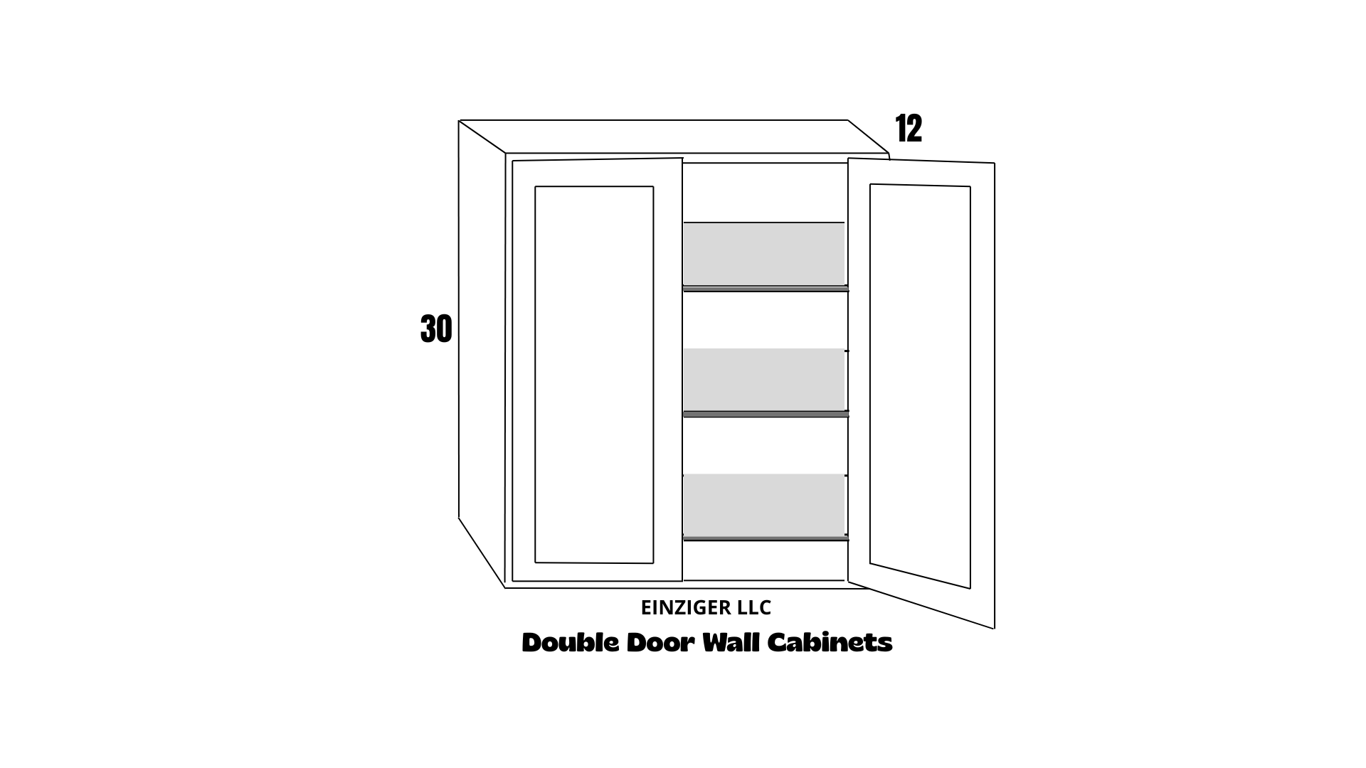 Wall Cabinet (30" H) Shaker Style