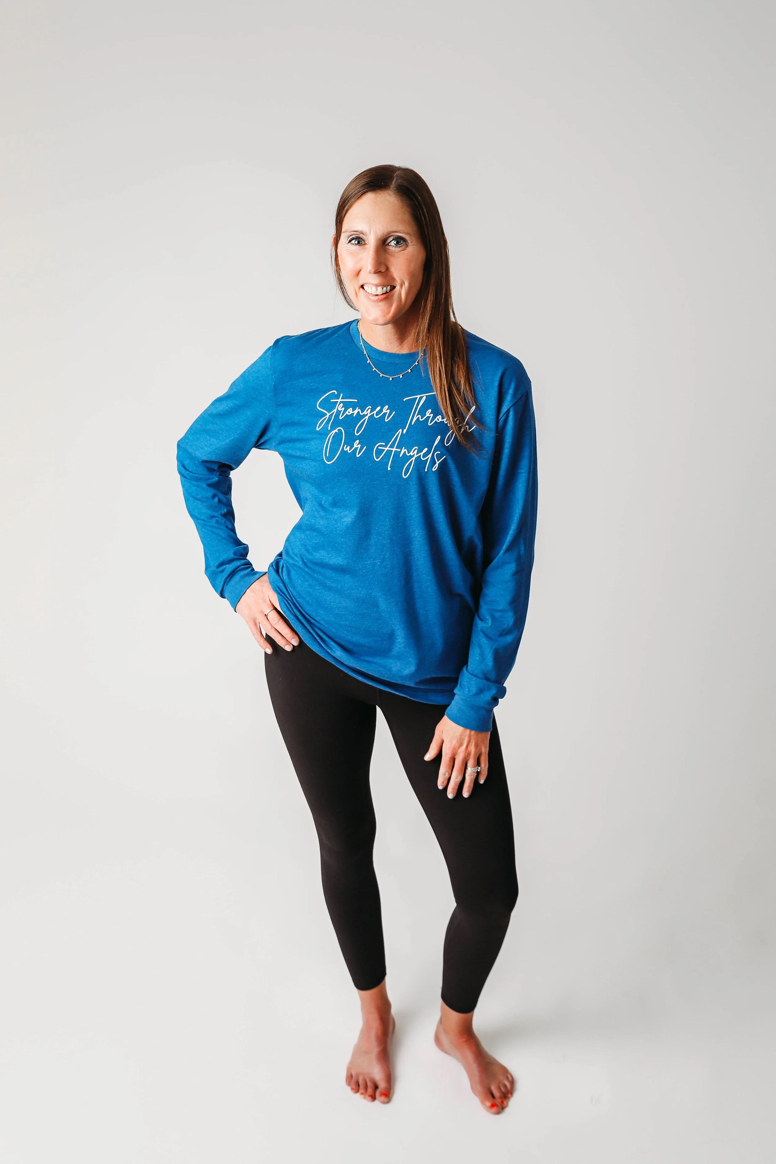 Model is 5' 8" wearing size medium